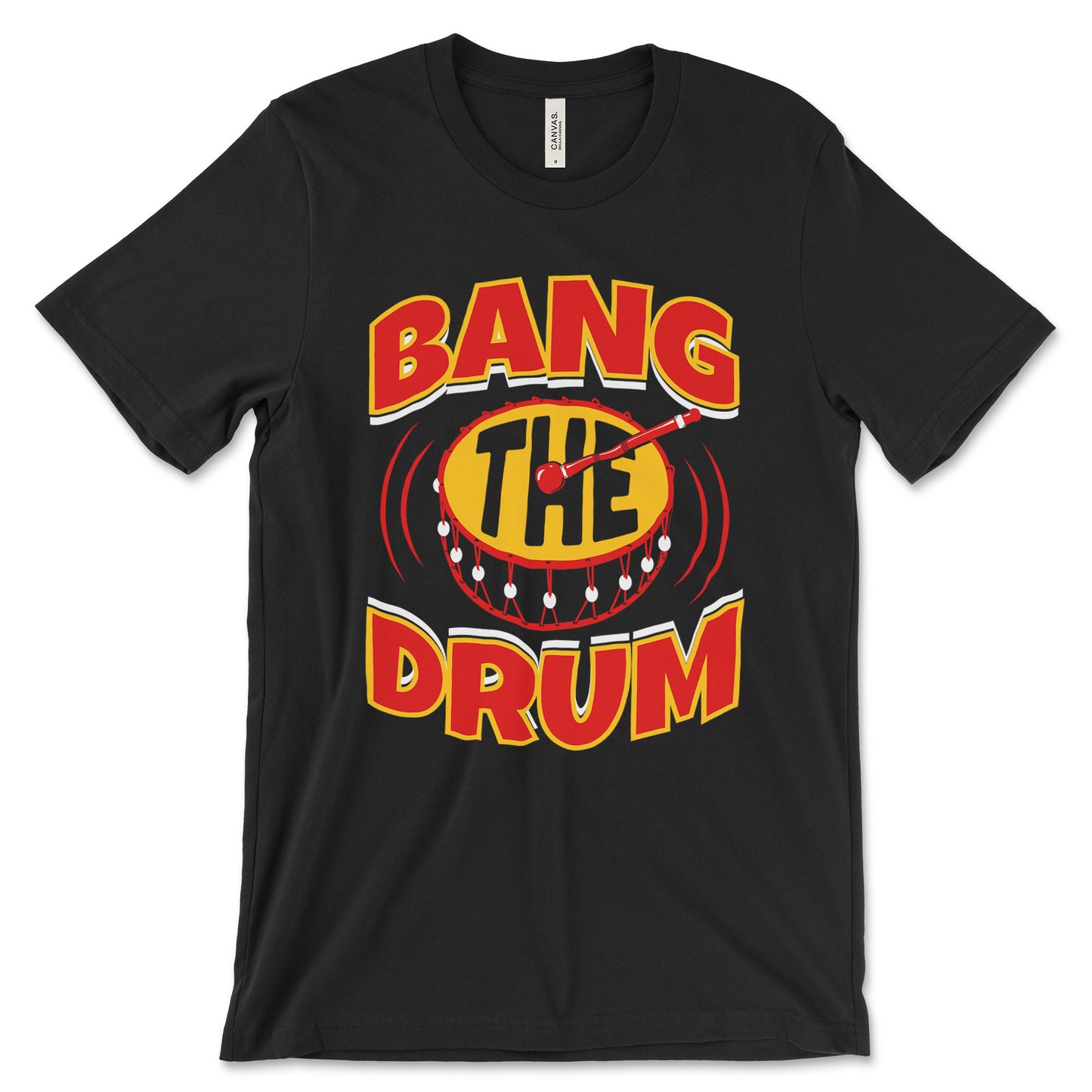 KC Swag - Kansas City Chiefs BANG THE DRUM on black unisex t-shirt