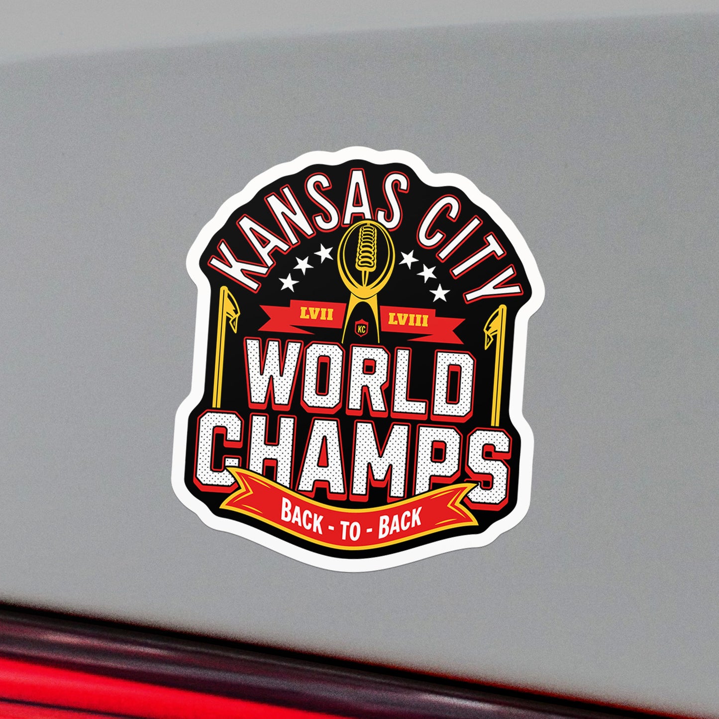 Back-To-Back World Champs Vinyl Sticker