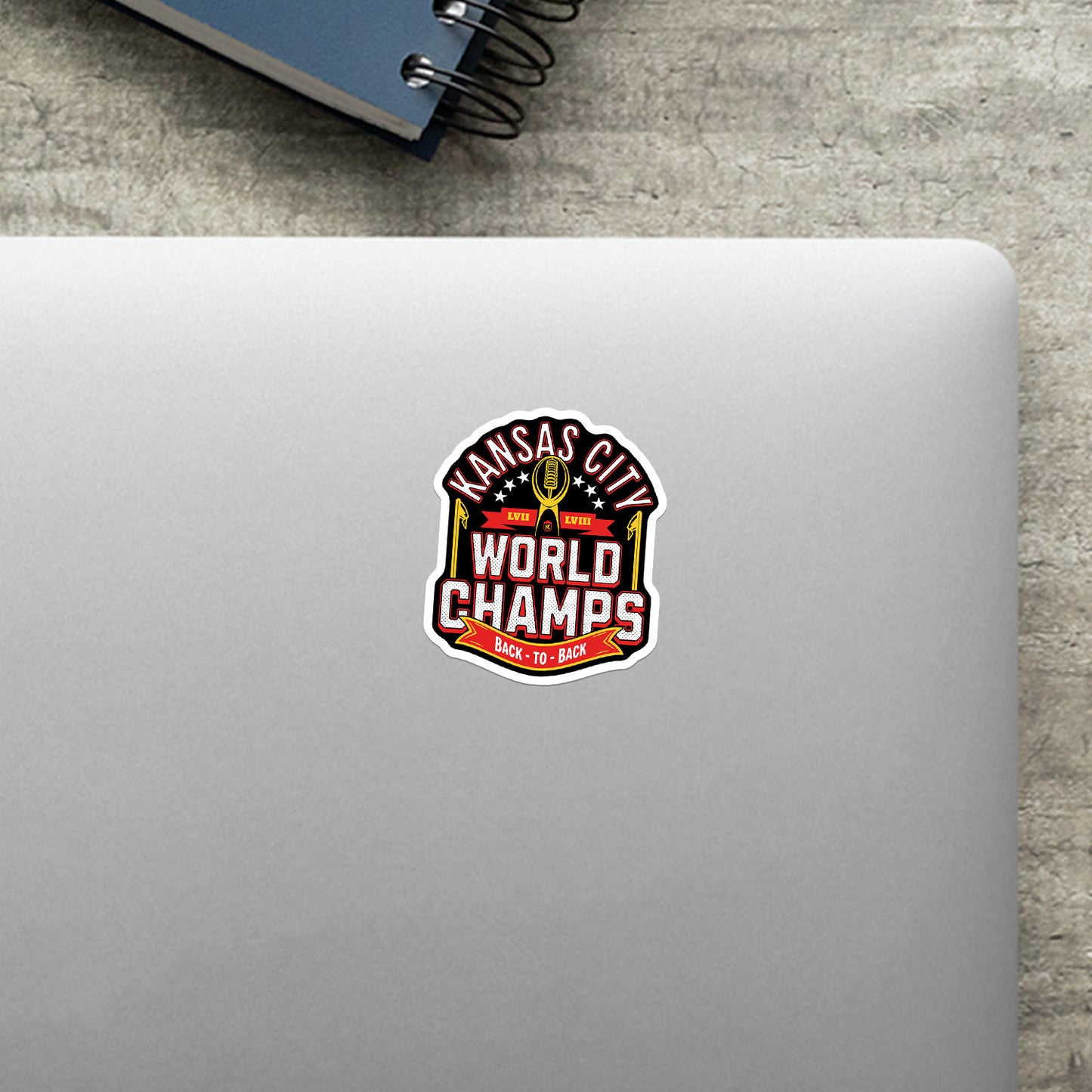 Back-To-Back World Champs Vinyl Sticker