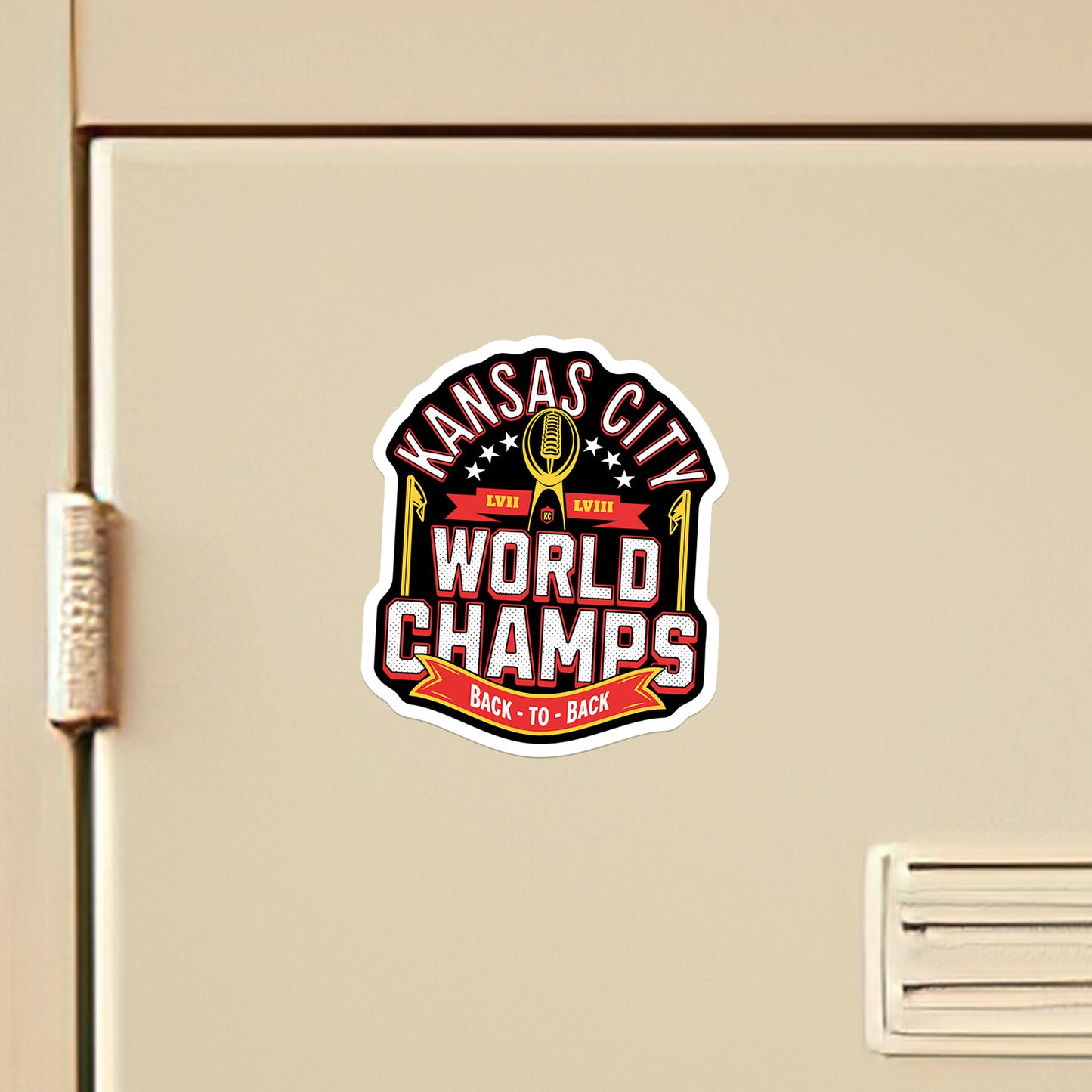 Back-To-Back World Champs Vinyl Sticker