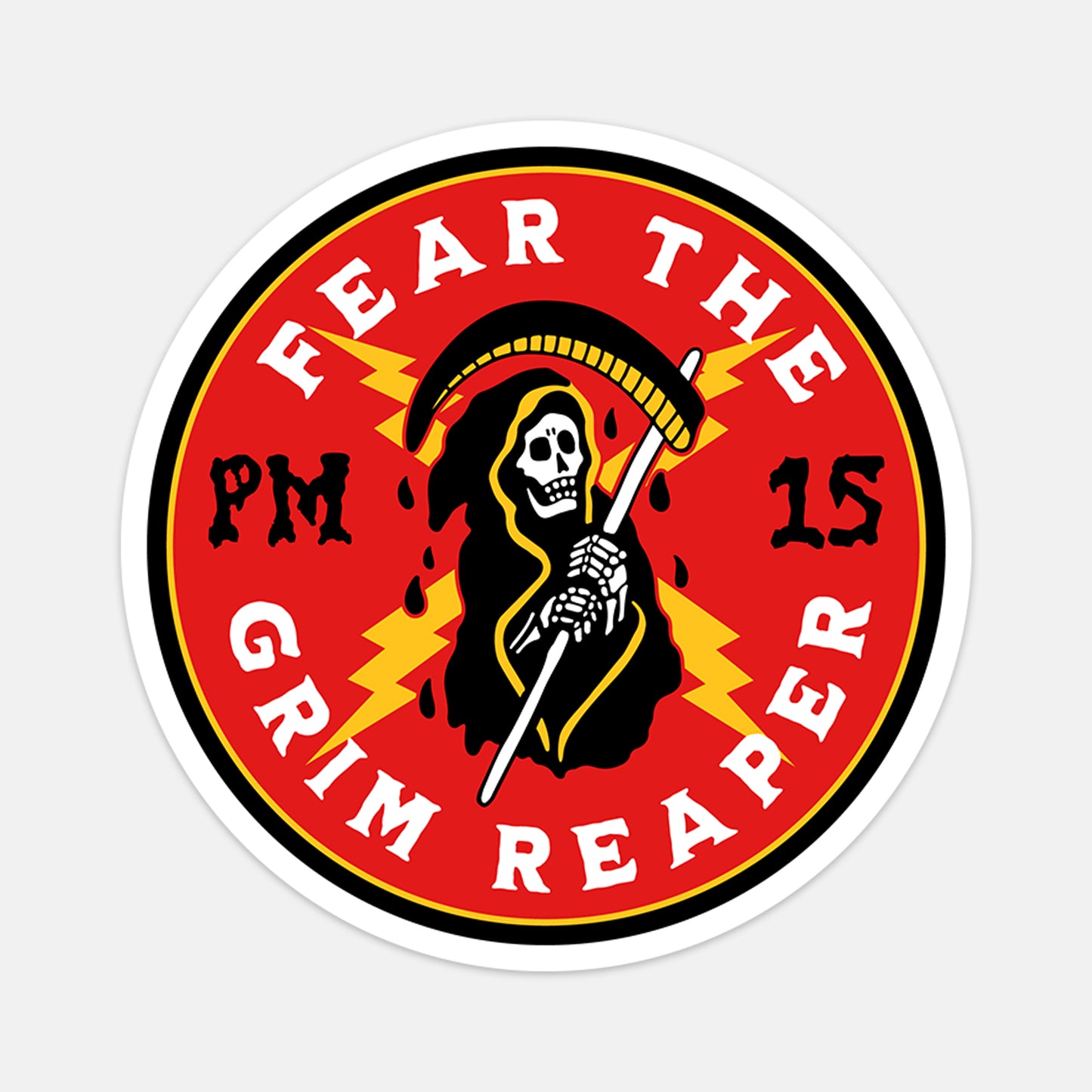 Fear The Grim Reaper Vinyl Sticker