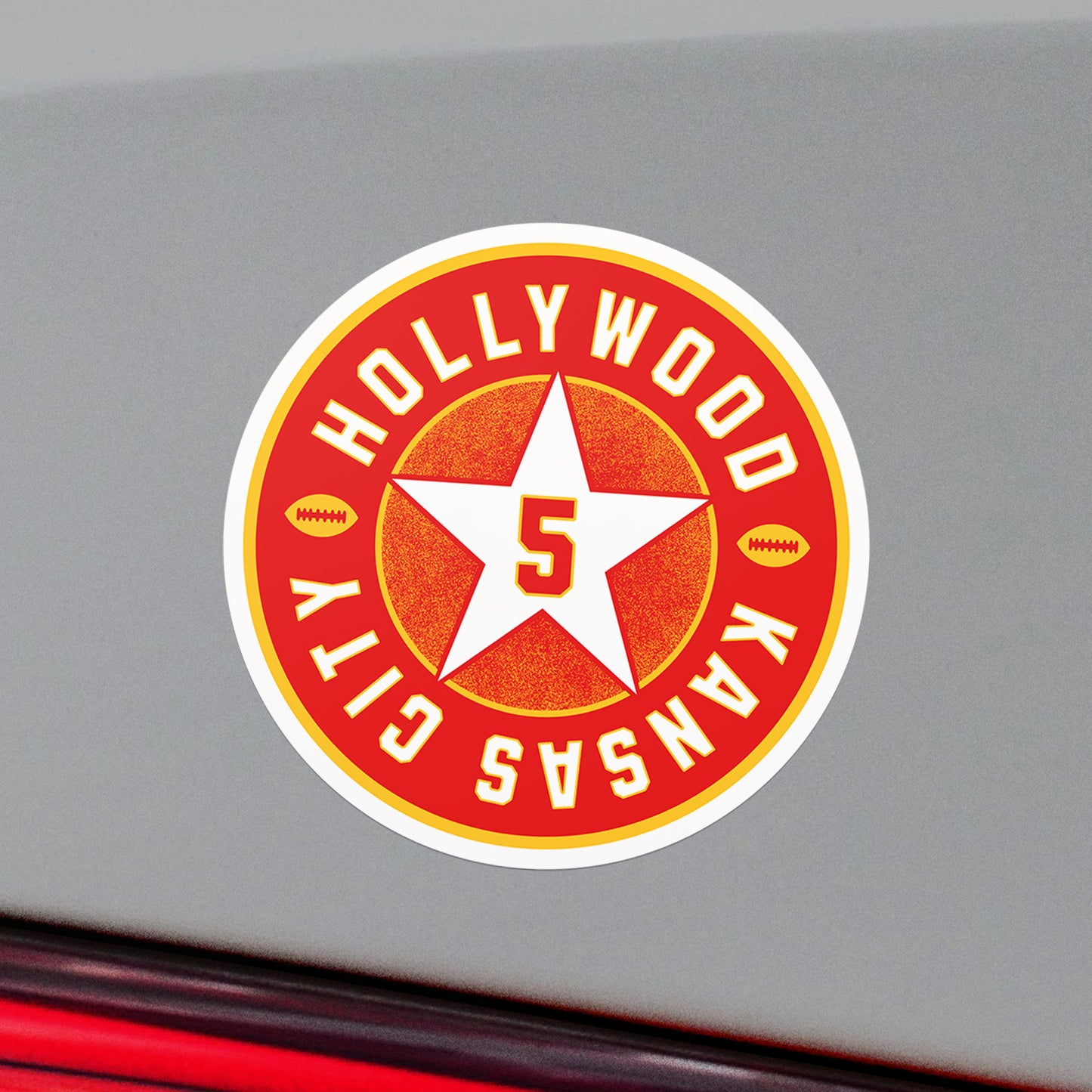 Hollywood Star Vinyl Sticker