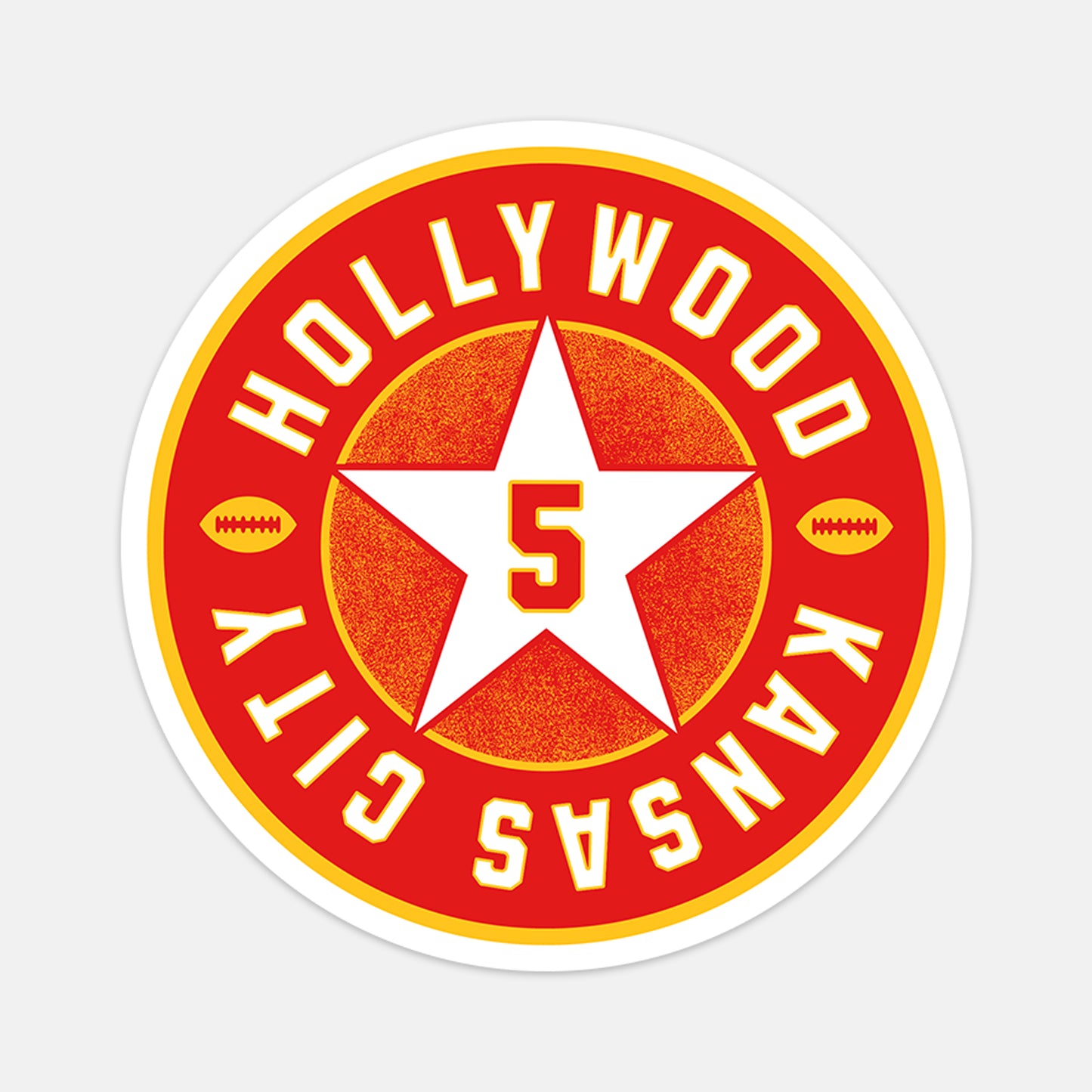 Hollywood Star Vinyl Sticker