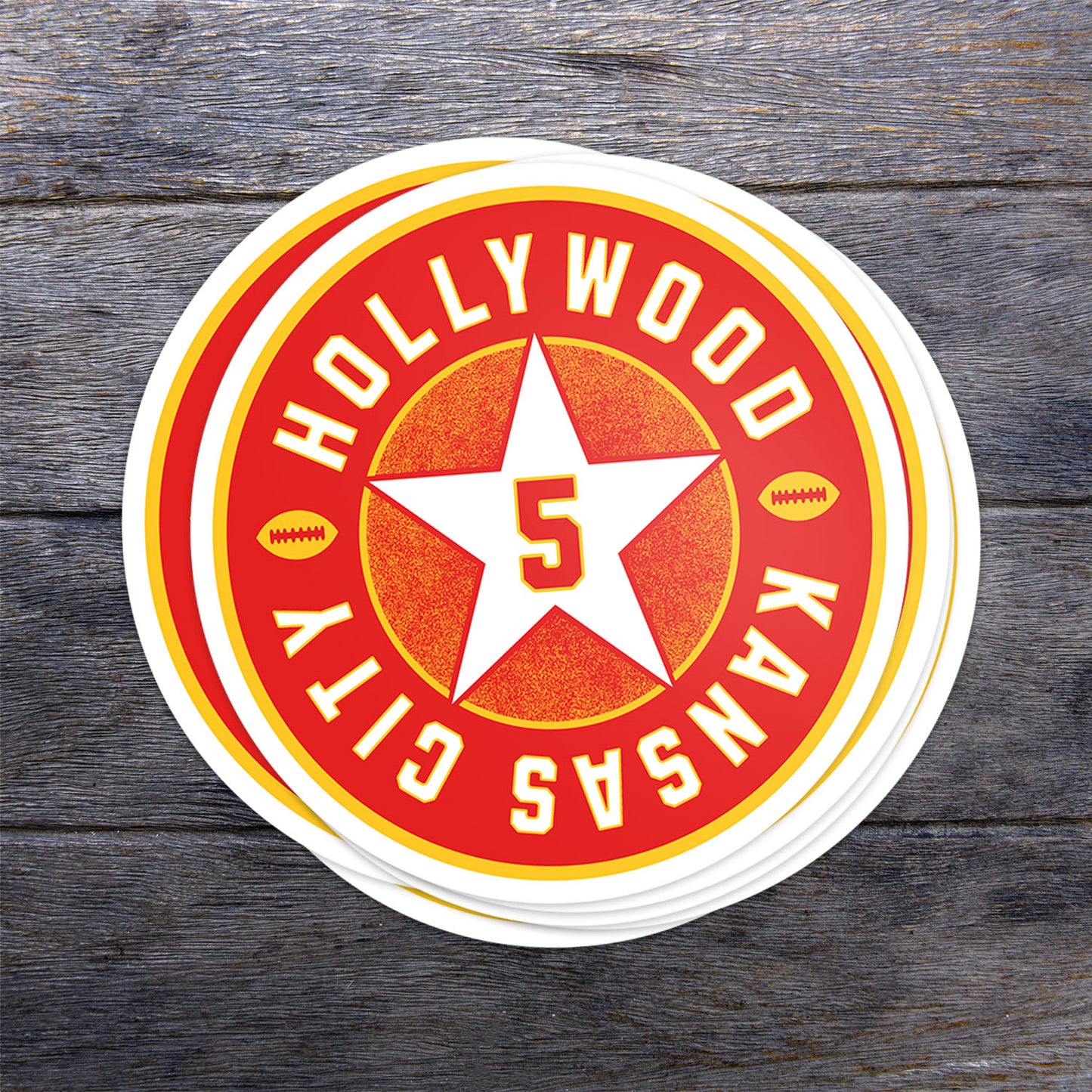 Hollywood Star Vinyl Sticker