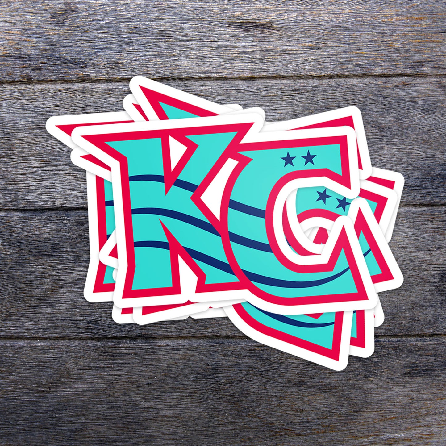 Flowing KC Vinyl Sticker