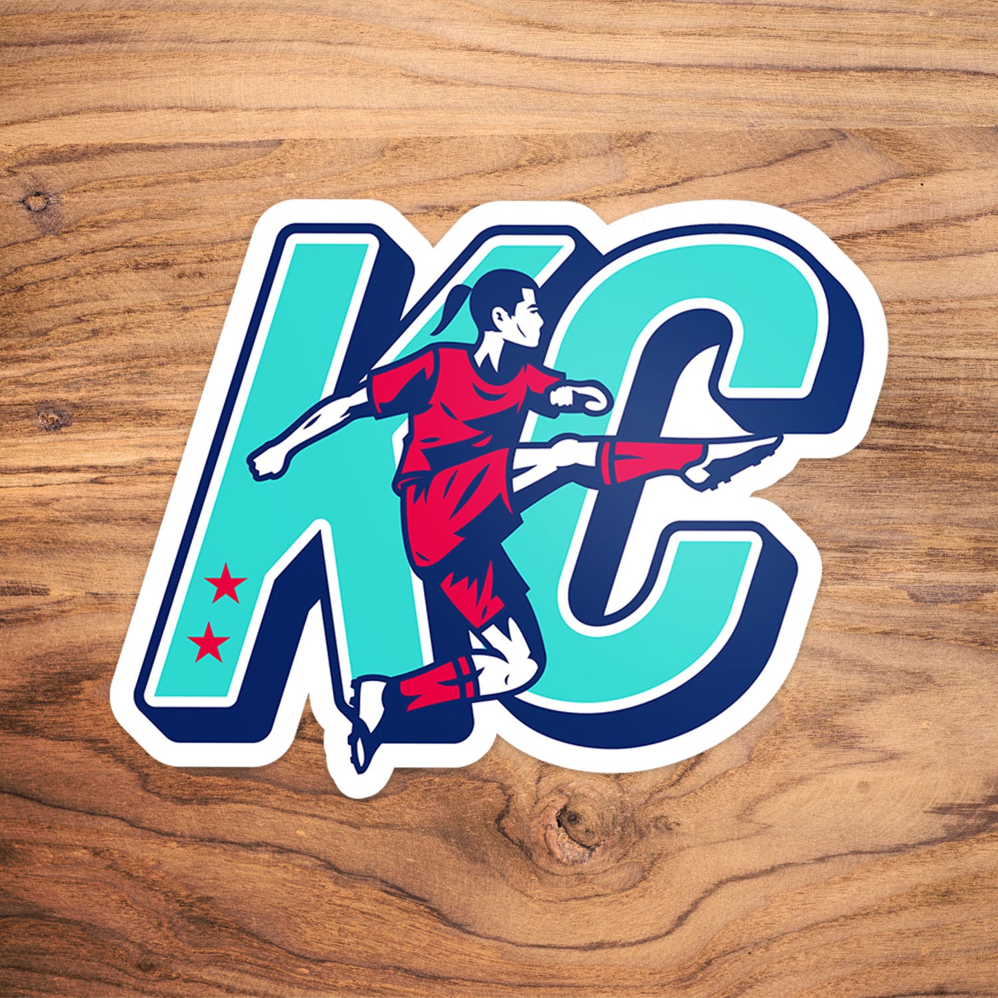 Kicking KC Vinyl Sticker