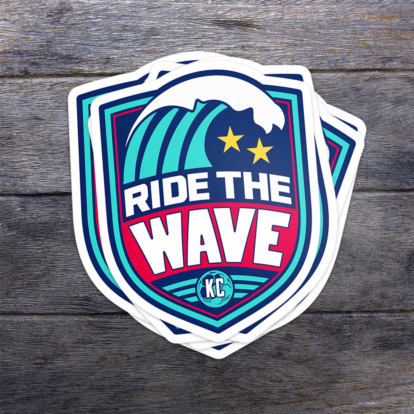 Ride The Wave Vinyl Sticker