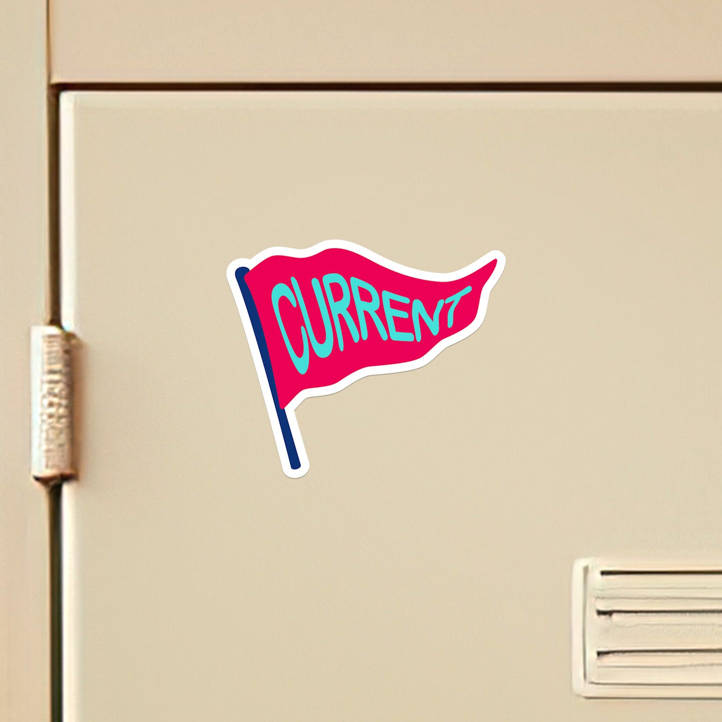 Current Spirit Pennant Vinyl Sticker