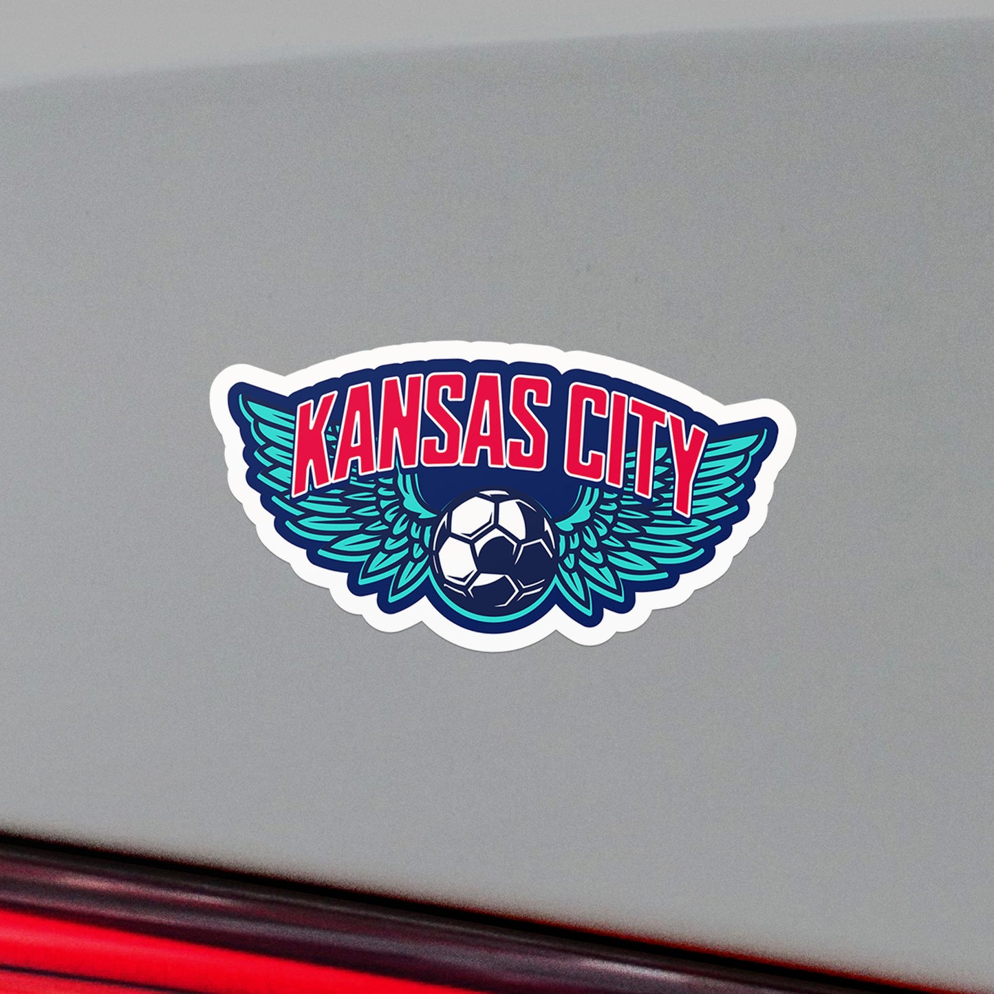 KC Wing Ball Vinyl Sticker