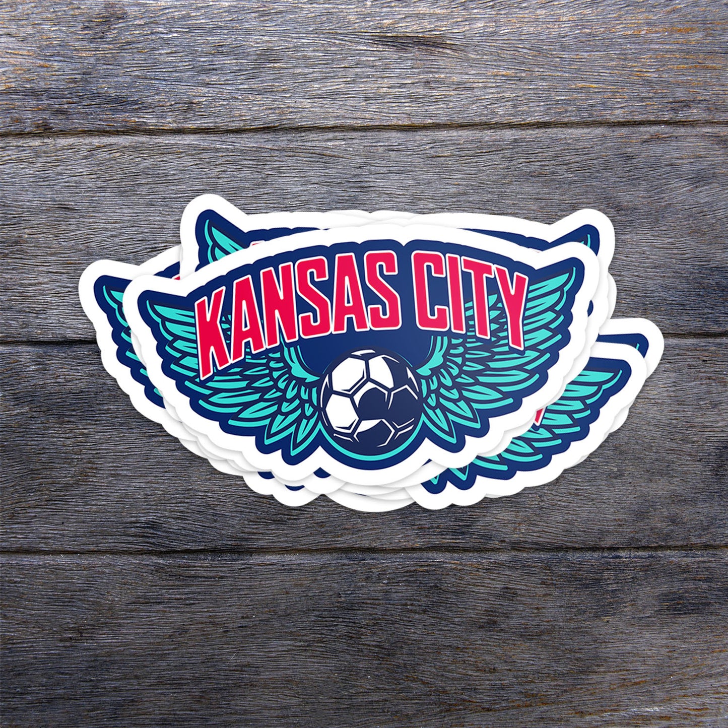 KC Wing Ball Vinyl Sticker