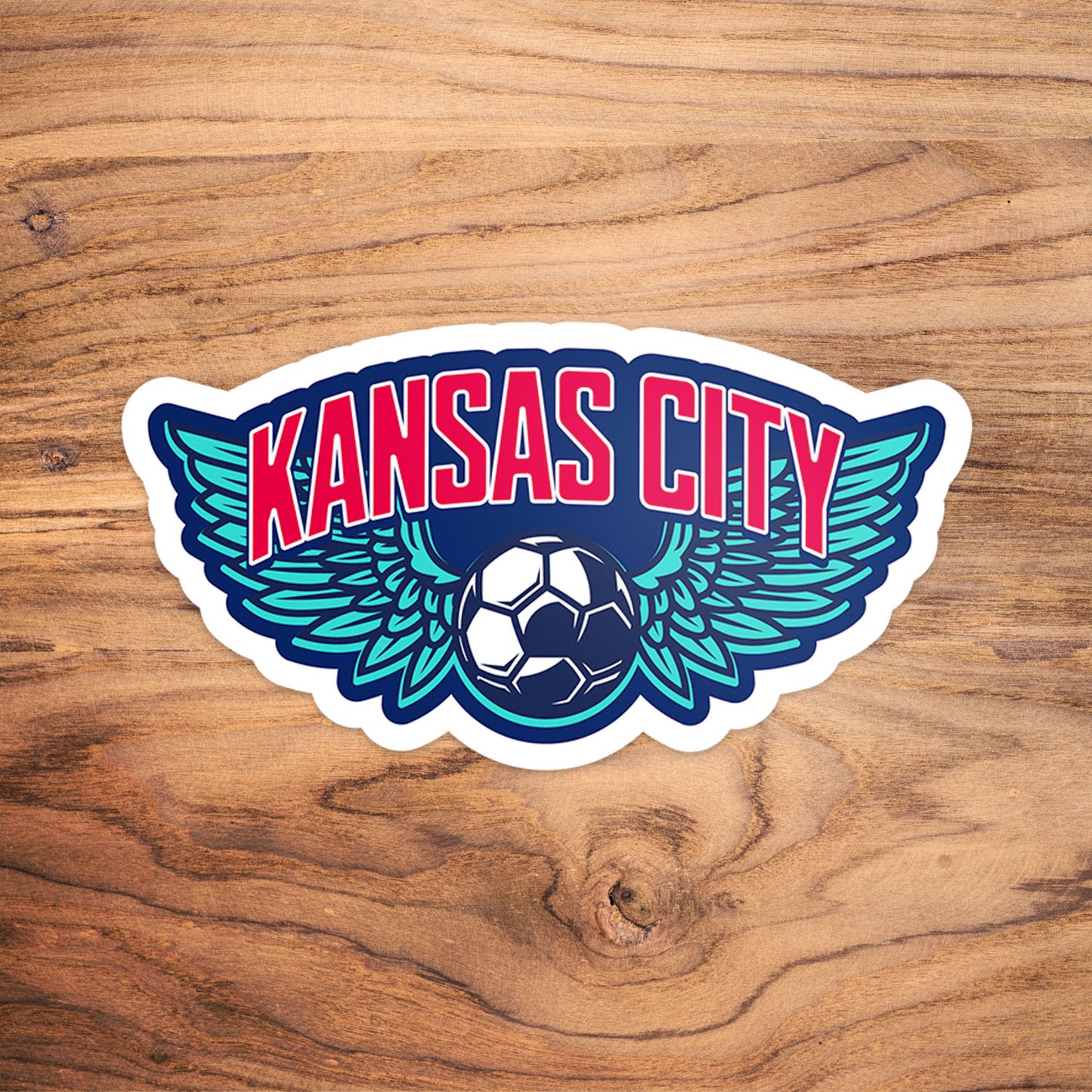 KC Wing Ball Vinyl Sticker