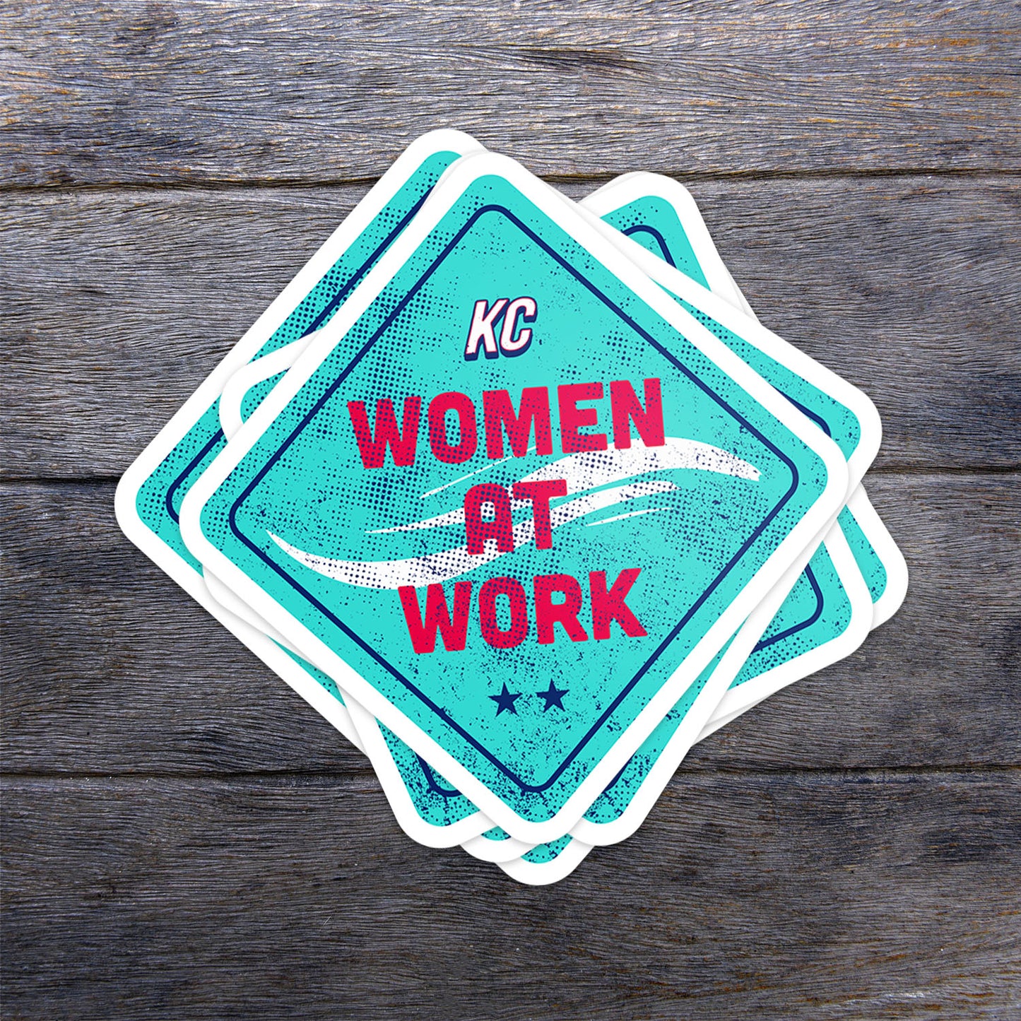 Women At Work Vinyl Sticker