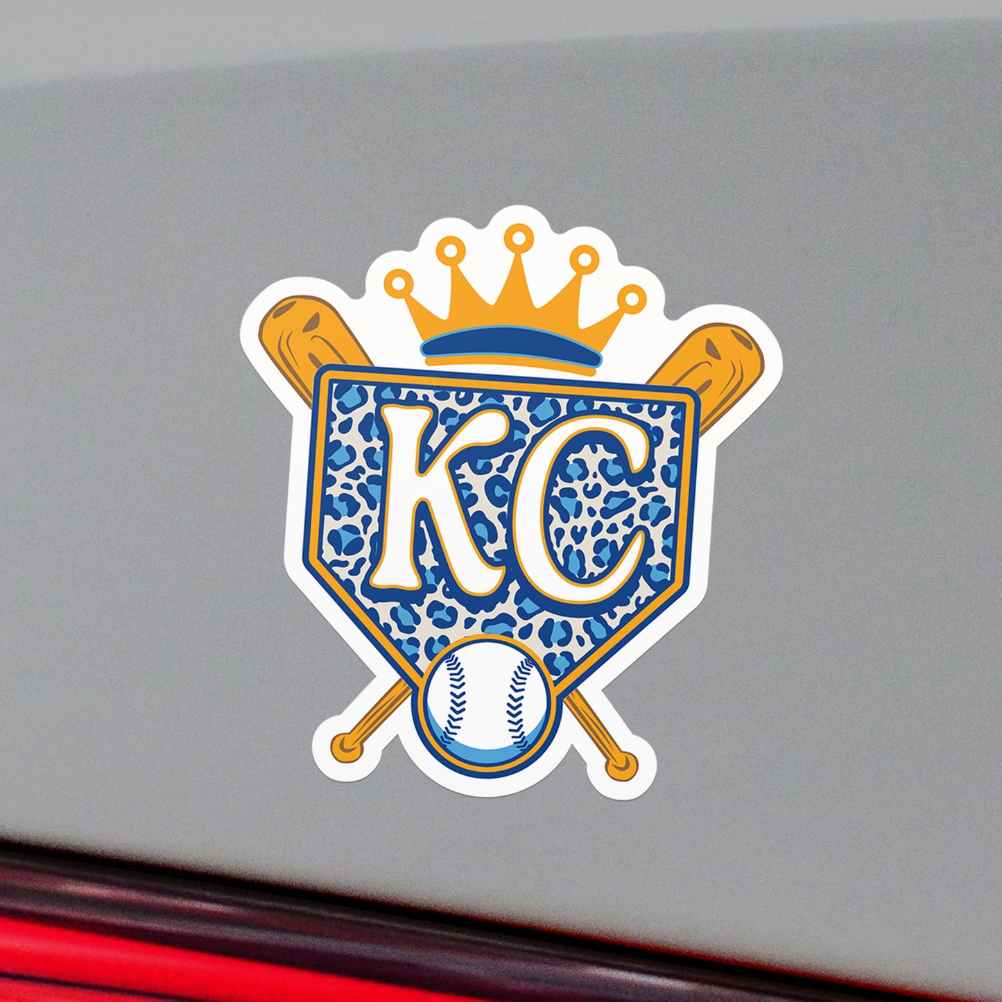 Cheetah Home Crown Vinyl Sticker