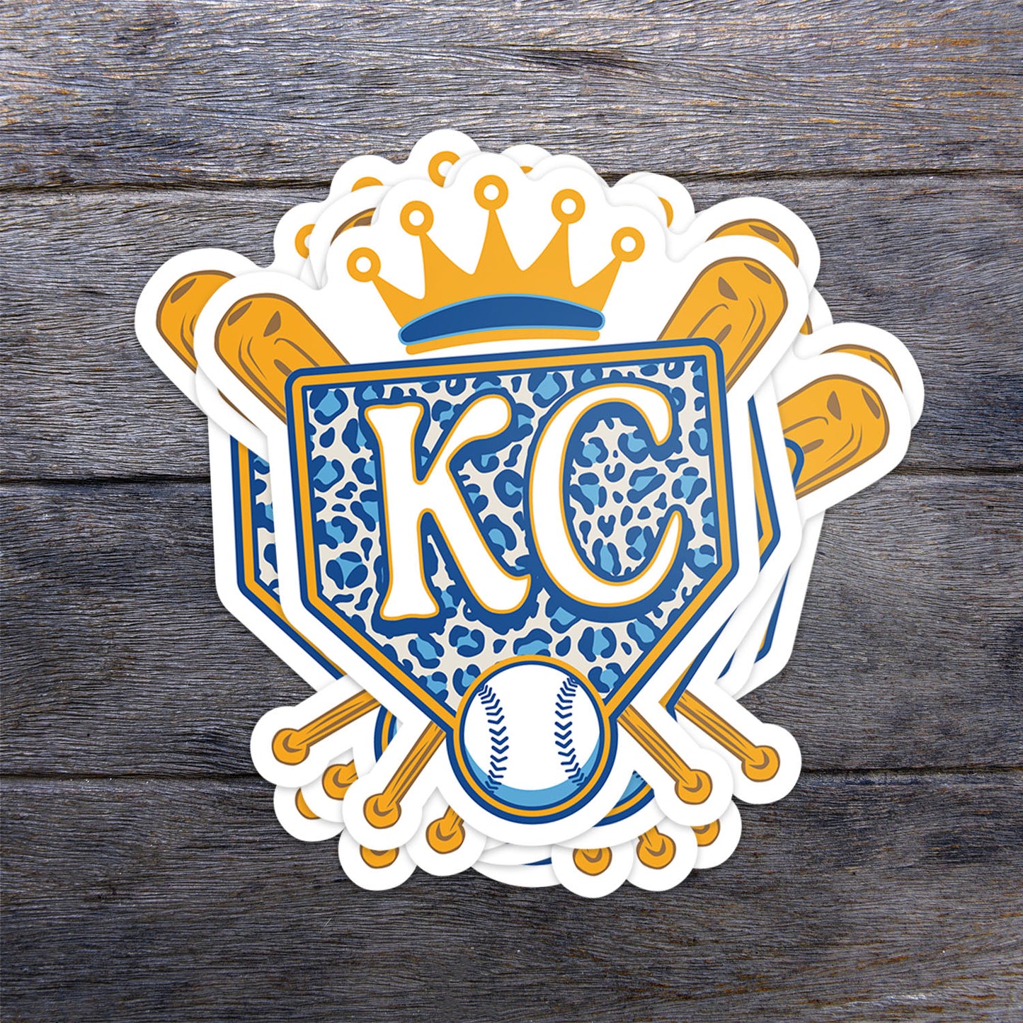 Cheetah Home Crown Vinyl Sticker
