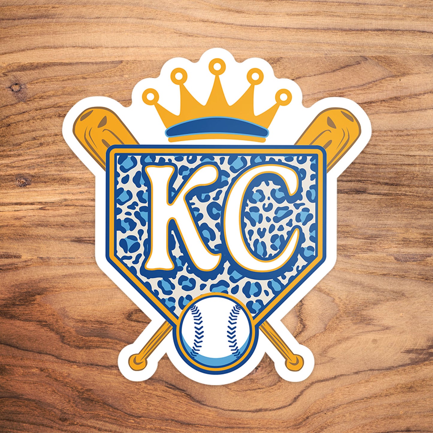 Cheetah Home Crown Vinyl Sticker