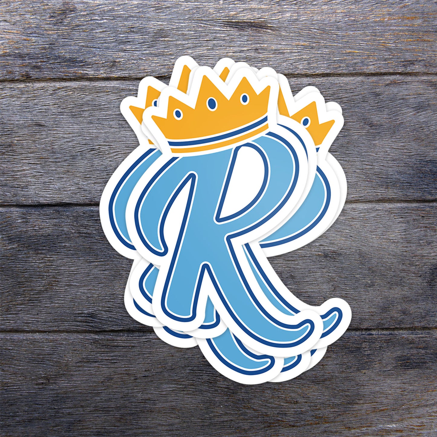 Crown R Vinyl Sticker