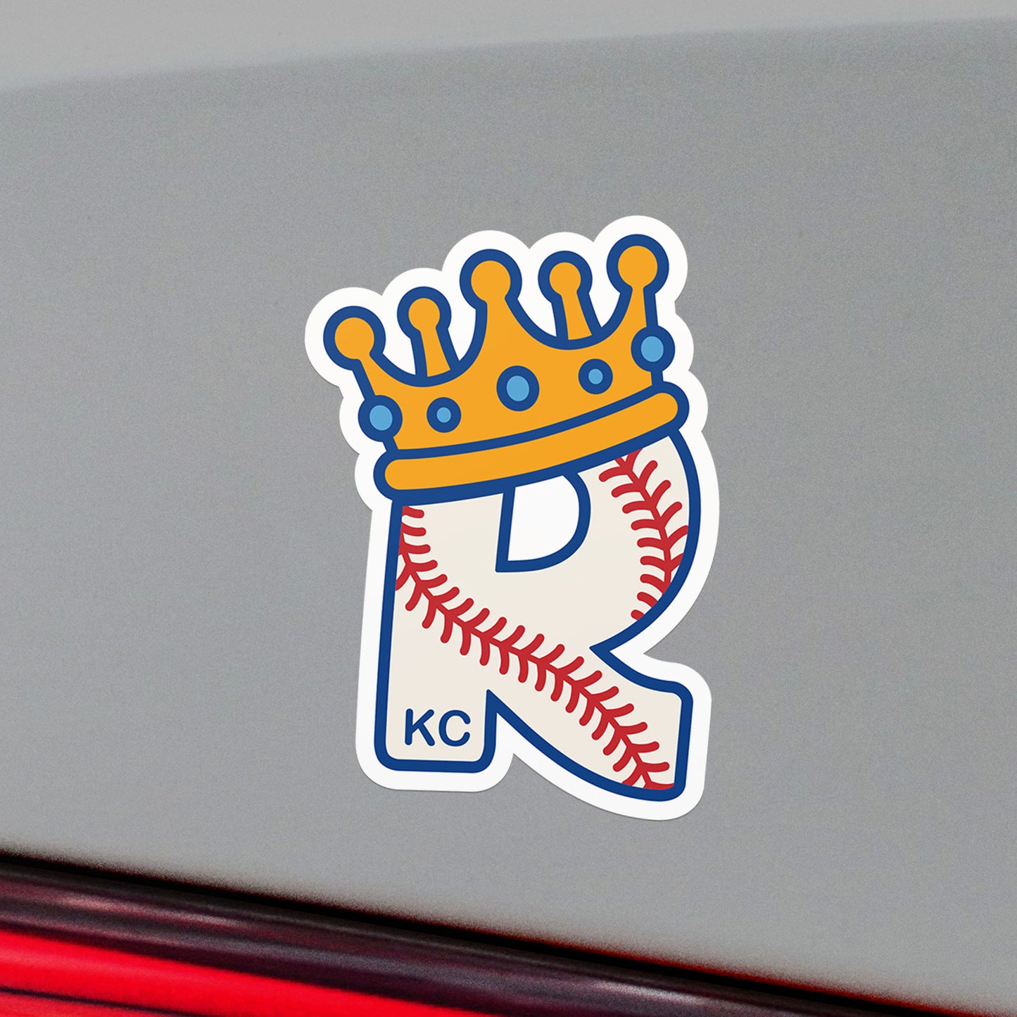 Crowned R-Ball Vinyl Sticker