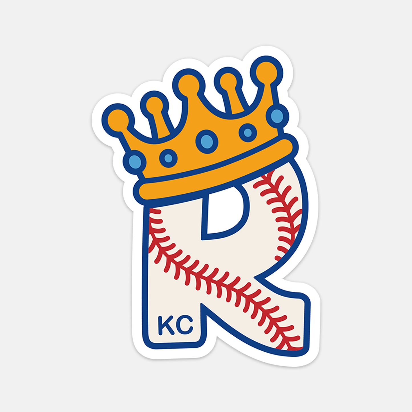 Crowned R-Ball Vinyl Sticker