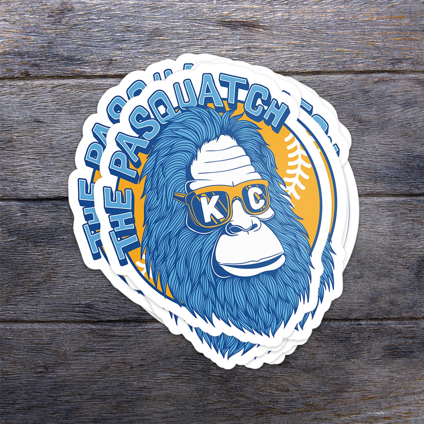 Shaded KC Pasquatch Vinyl Sticker