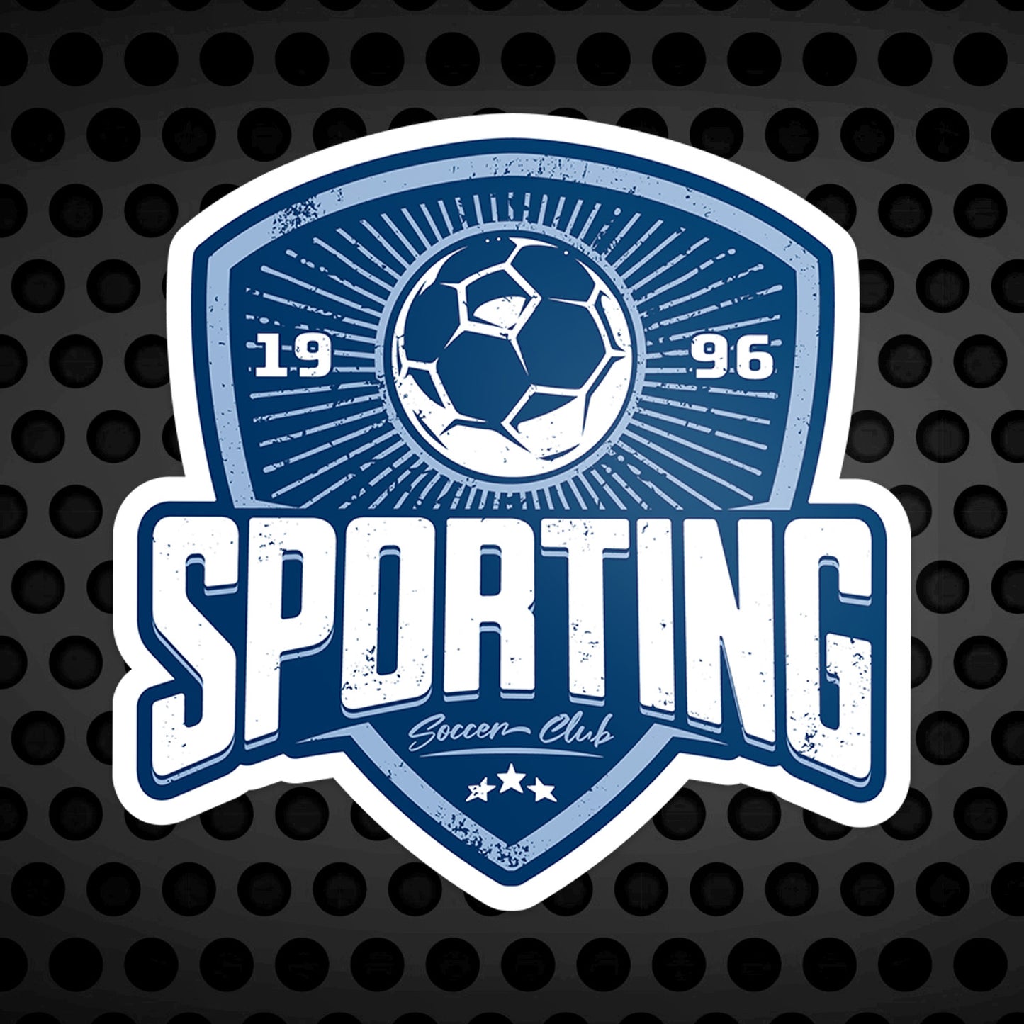 Club Shield Vinyl Sticker