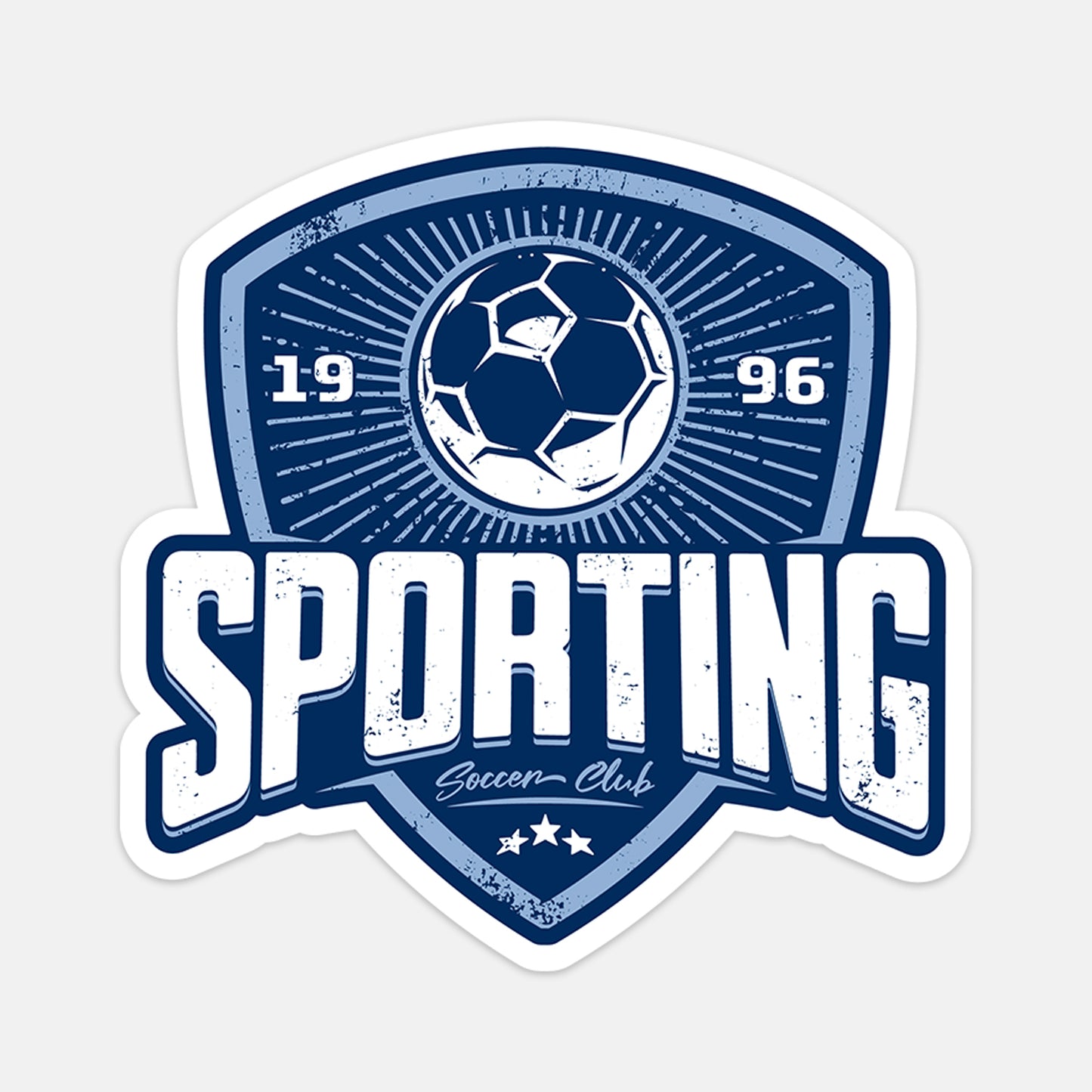 Club Shield Vinyl Sticker