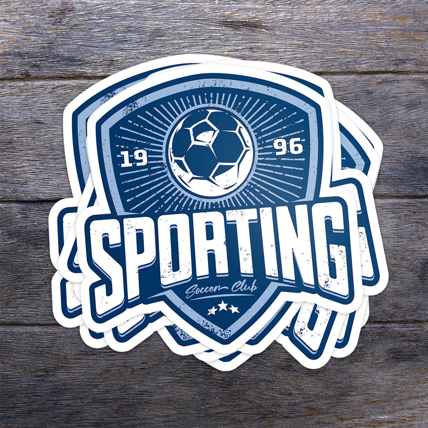 Club Shield Vinyl Sticker