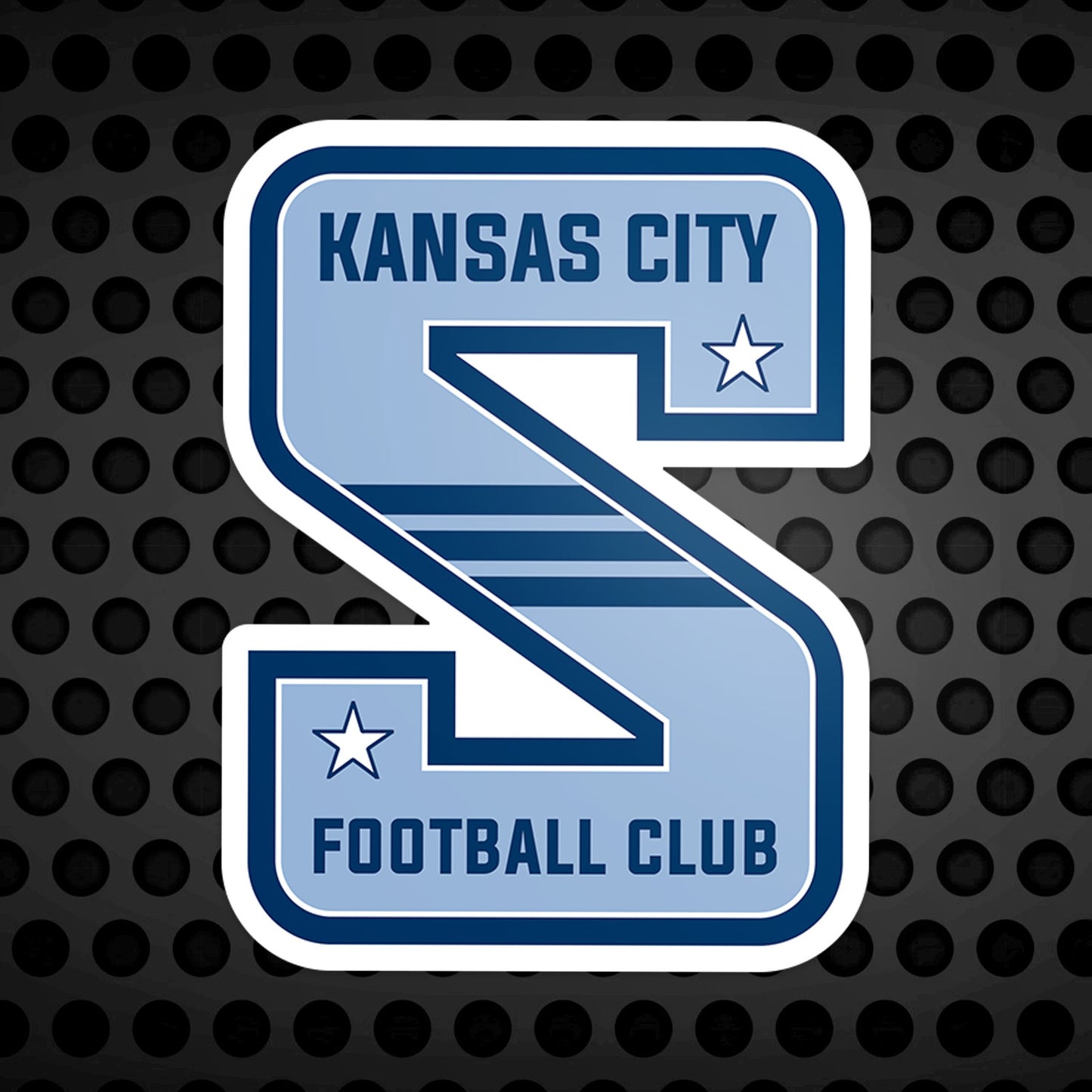 KCFC Striped S Vinyl Sticker