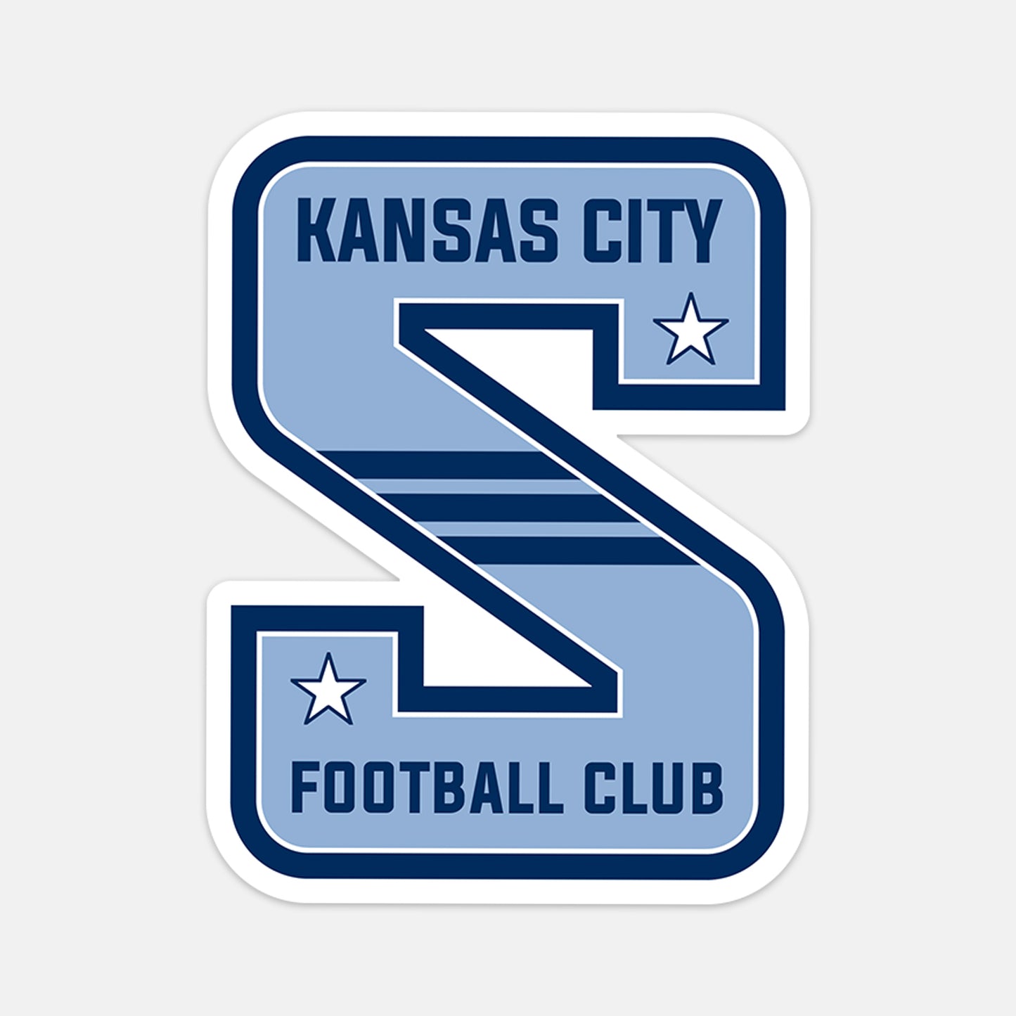KCFC Striped S Vinyl Sticker