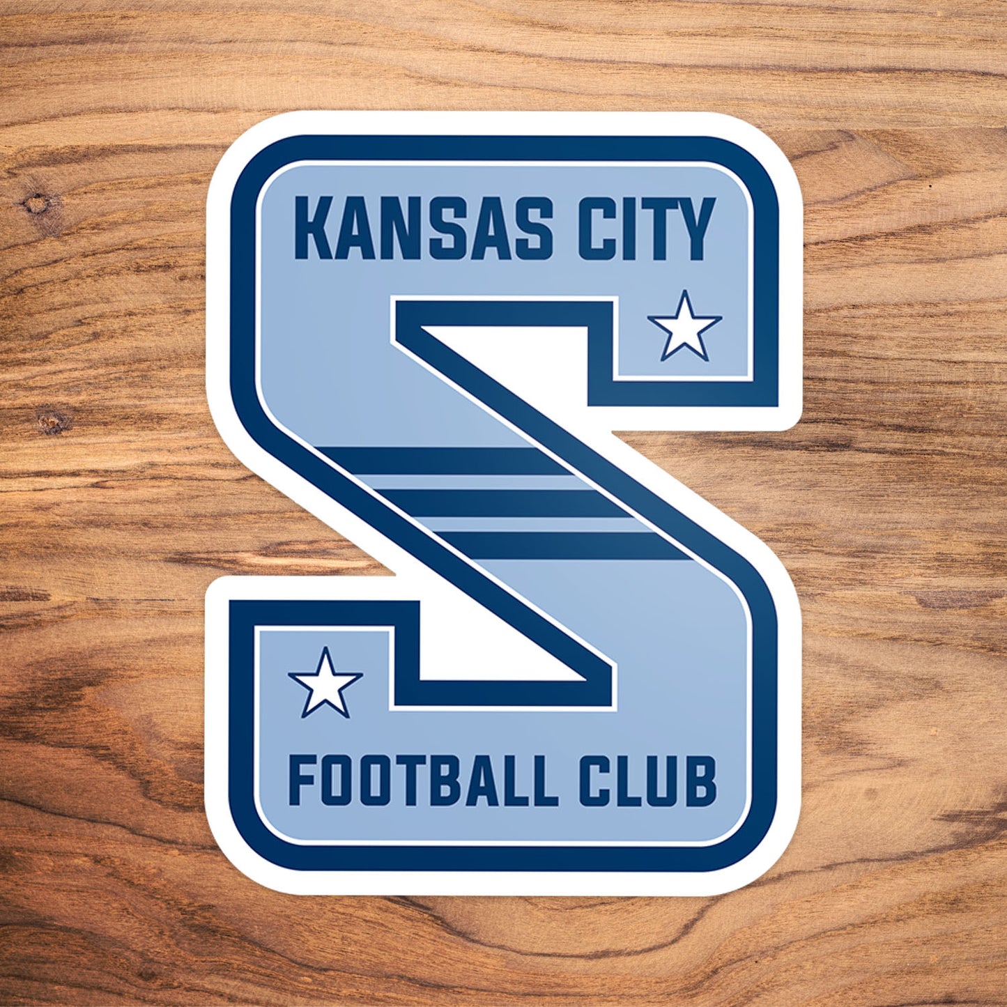 KCFC Striped S Vinyl Sticker