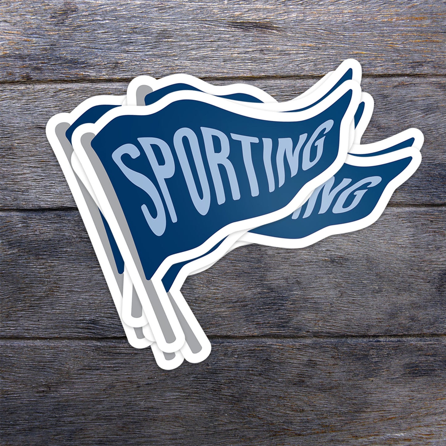 Sporting Spirit Pennant Vinyl Sticker