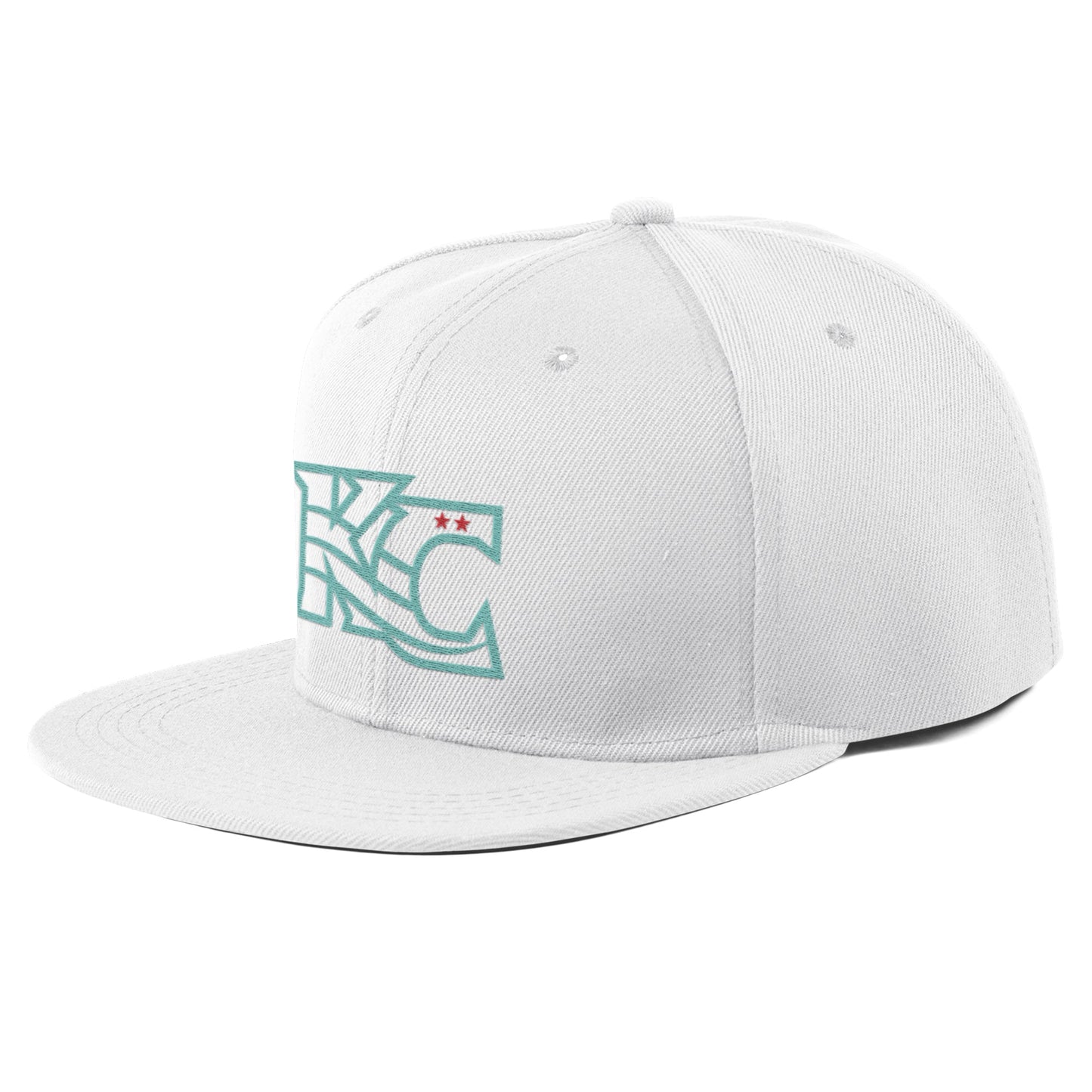 KC Swag Kansas City Current White Flowing KC Flat Snapback Hat
