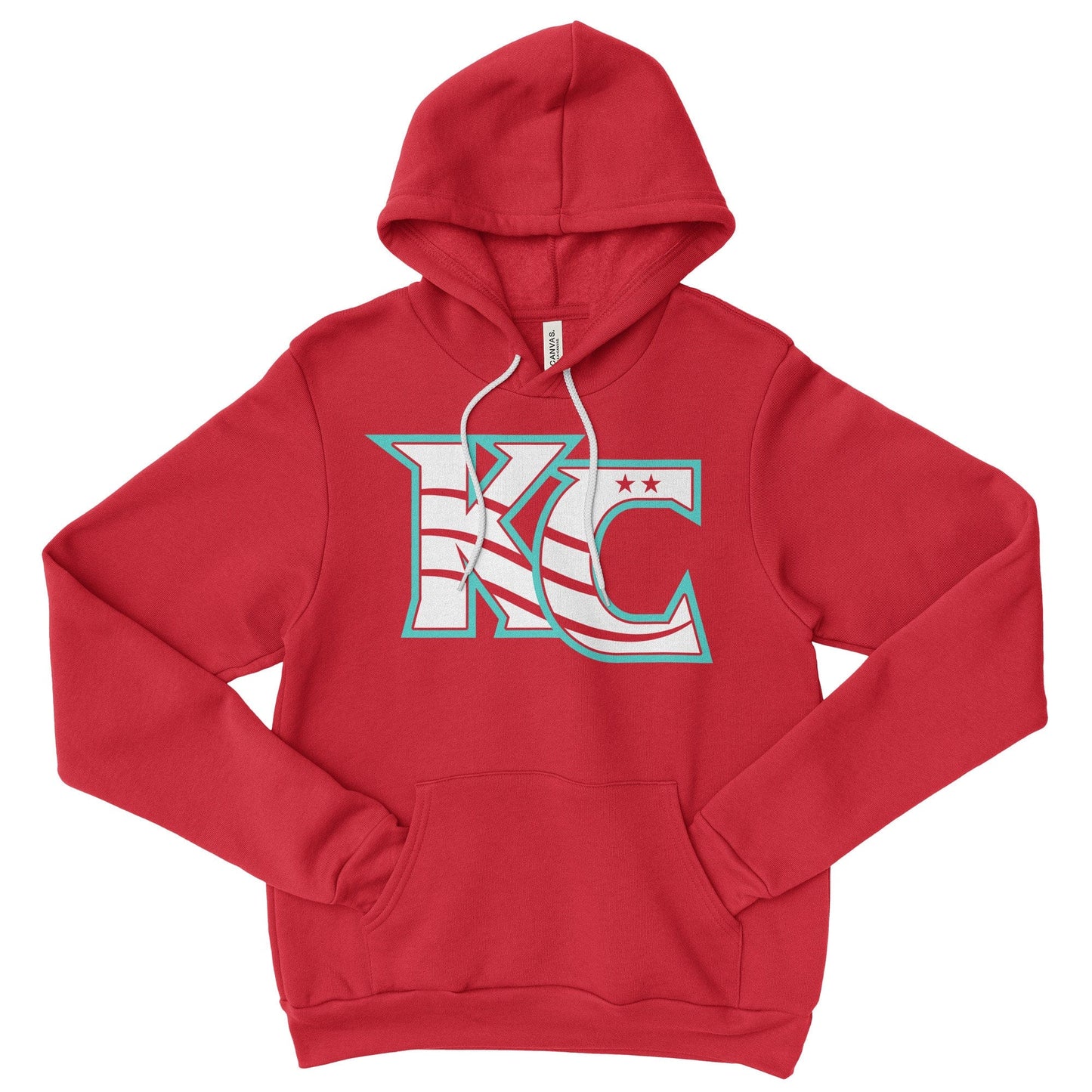 KC Swag Kansas City Current CURRENT KC on red fleece pullover hoodie