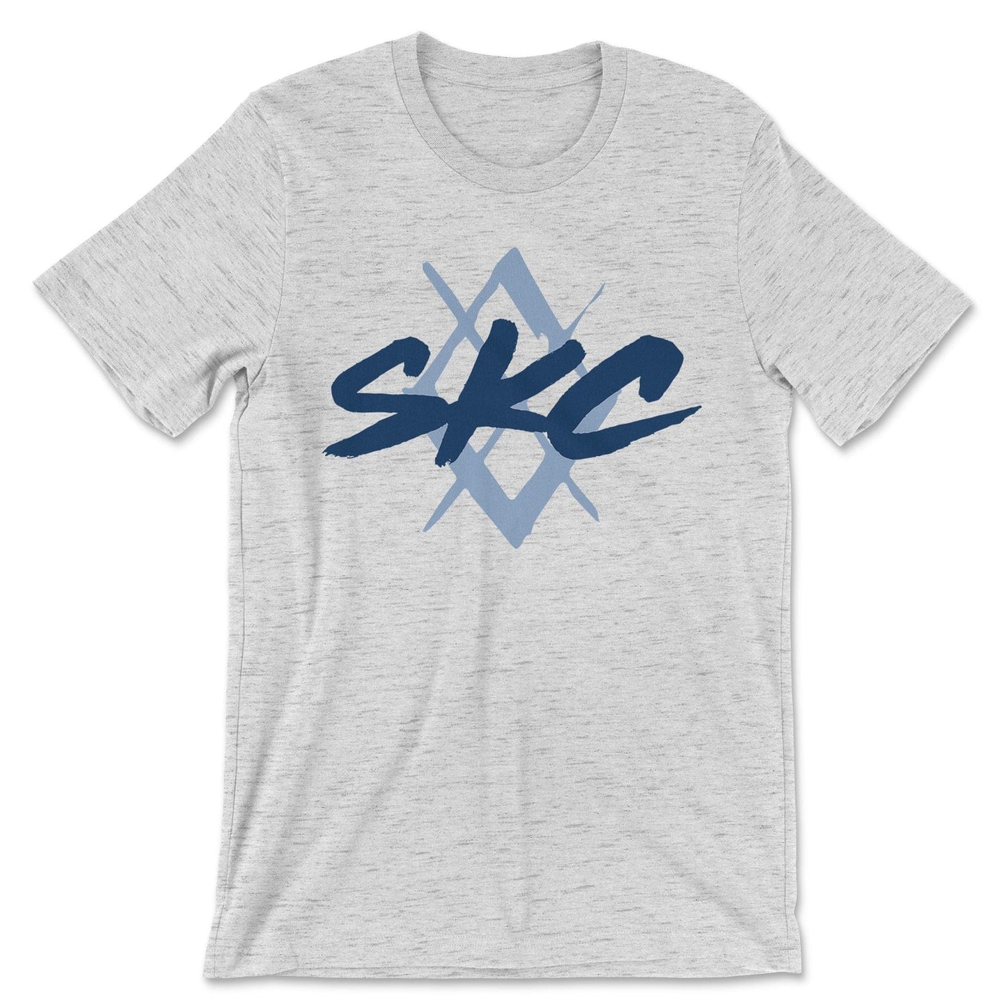 KC Swag Sporting Kansas City PAINTED SKC DIAMOND on heather ash unisex t-shirt