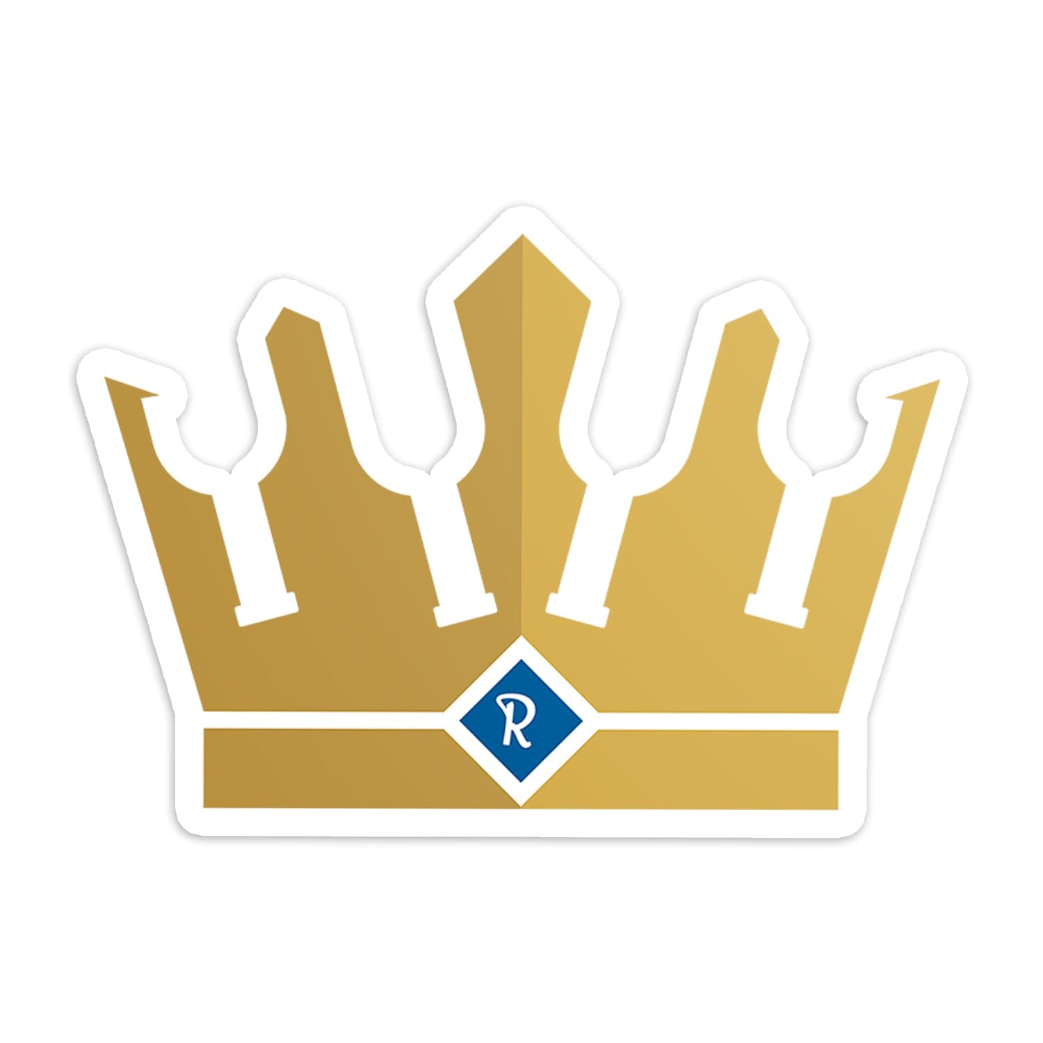 Crown R - Kansas City Royals Vinyl Die-Cut Decal Sticker