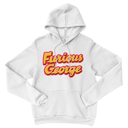 KC Swag | Kansas City Chiefs red/gold FURIOUS GEORGE on white sponge-fleece pullover hoodie