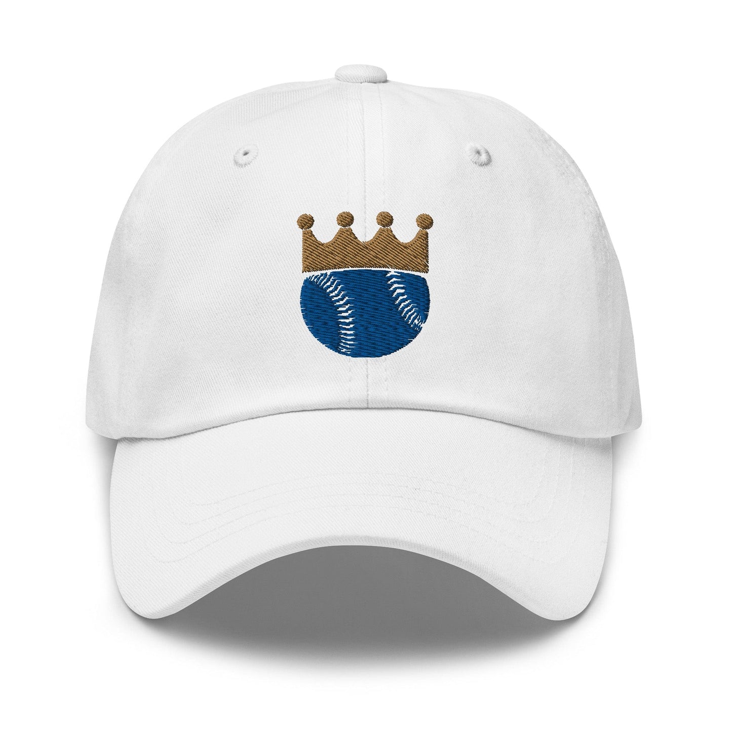 KC Swag Kansas City Royals White Crowned Baseball Classic Dad Hat