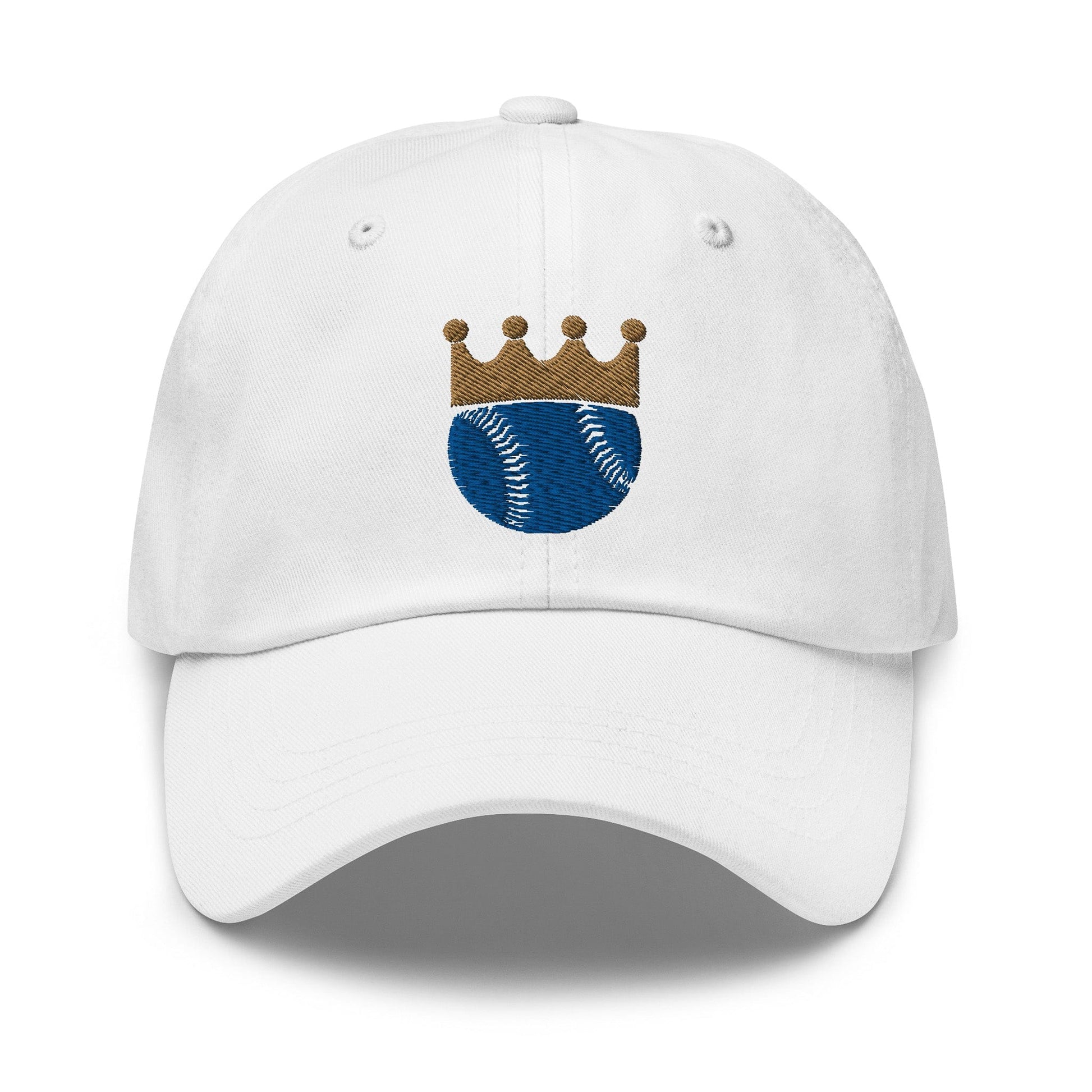 KC Swag Kansas City Royals White Crowned Baseball Classic Dad Hat