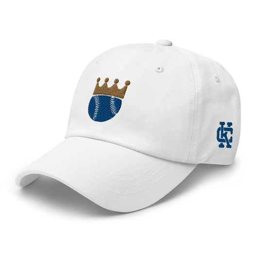 KC Swag Kansas City Royals White Crowned Baseball Classic Dad Hat