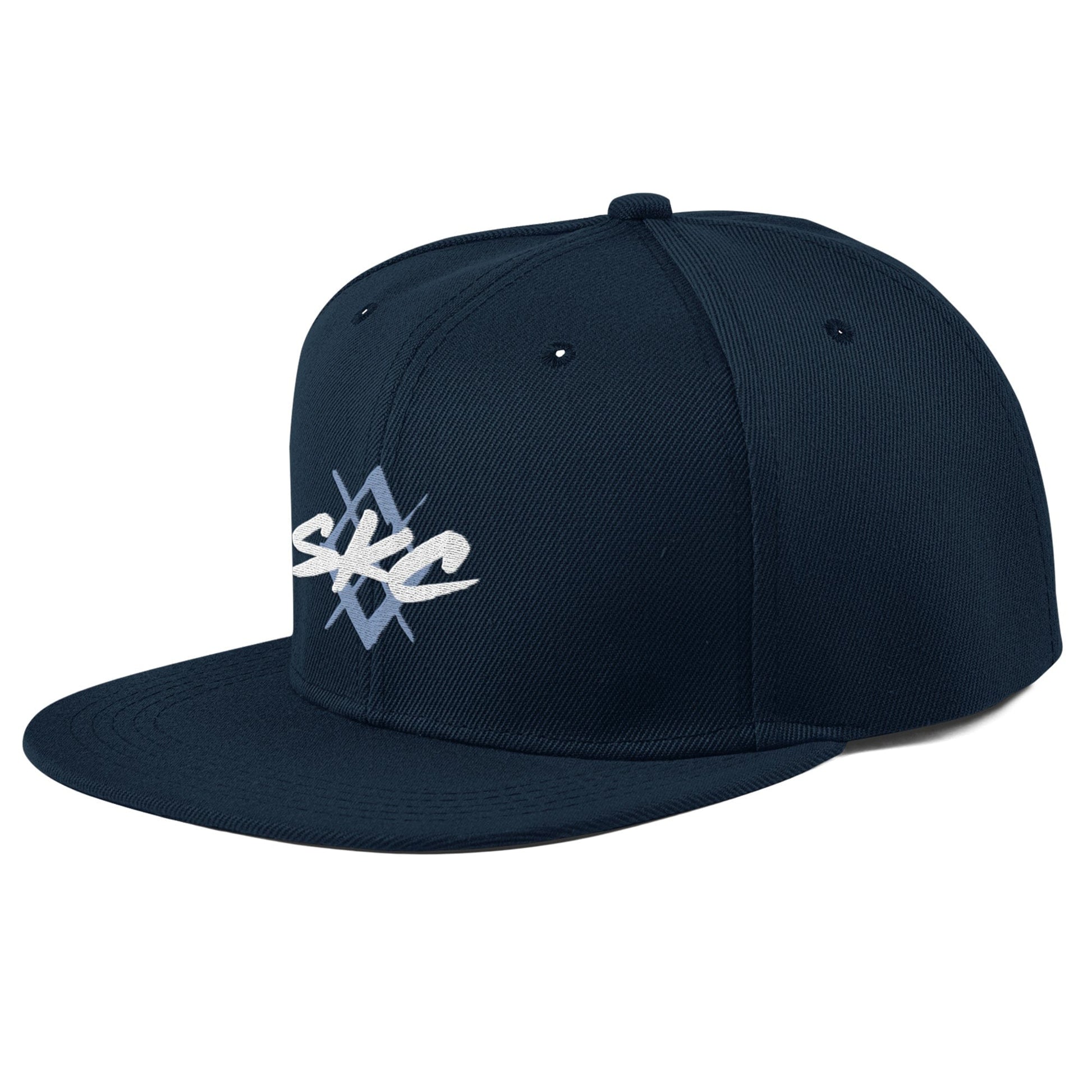 KC Swag Sporting Kansas City Navy SKC Diamond Flat Snapback Hat