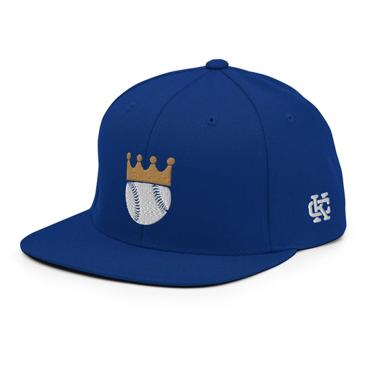 KC Swag Kansas City Royals Blue Crowned Baseball Flat Snapback Hat