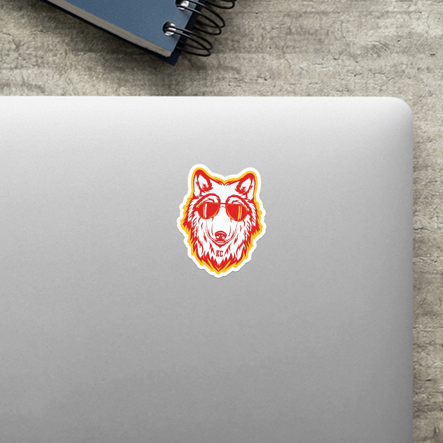 Cool Wolf KC Vinyl Sticker