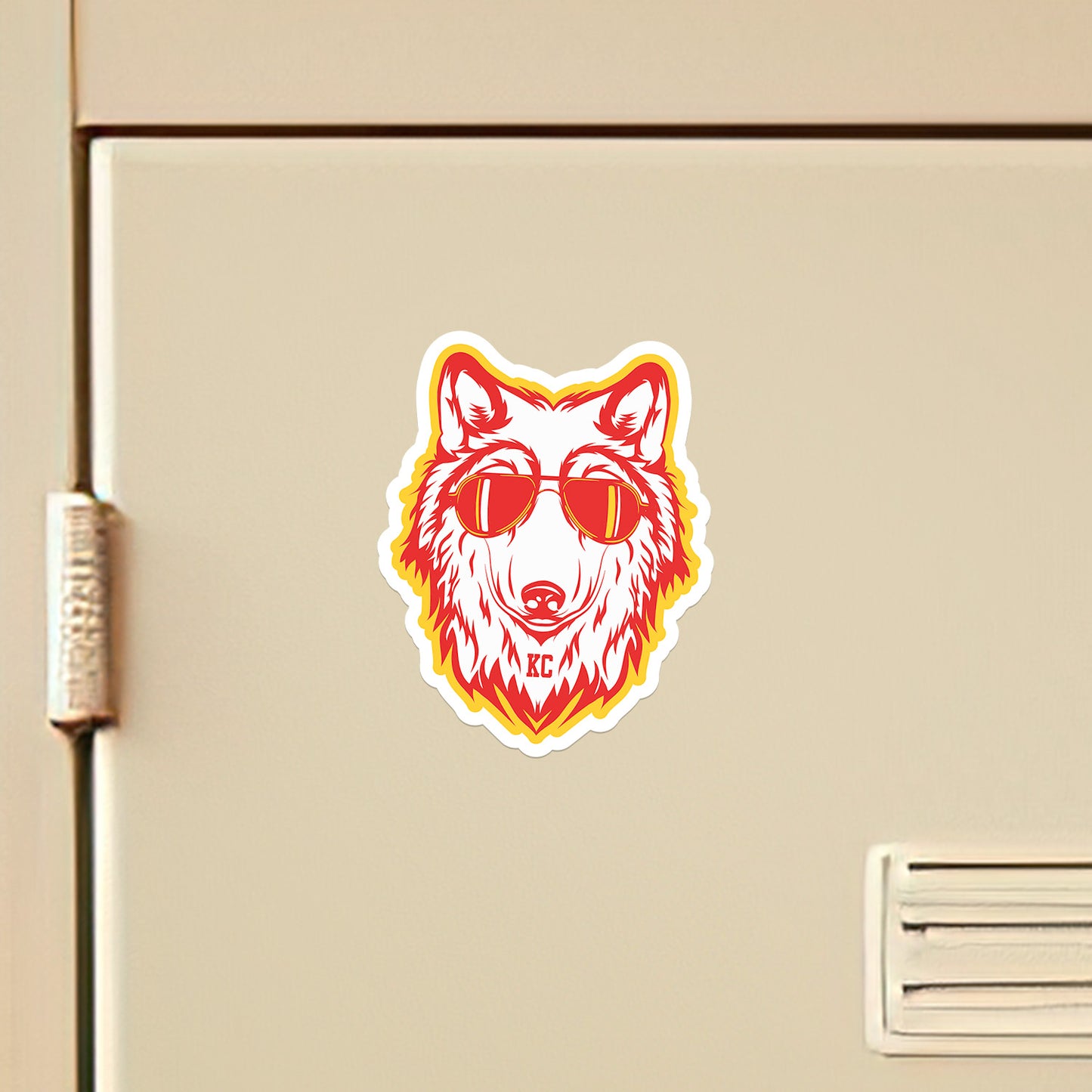 Cool Wolf KC Vinyl Sticker
