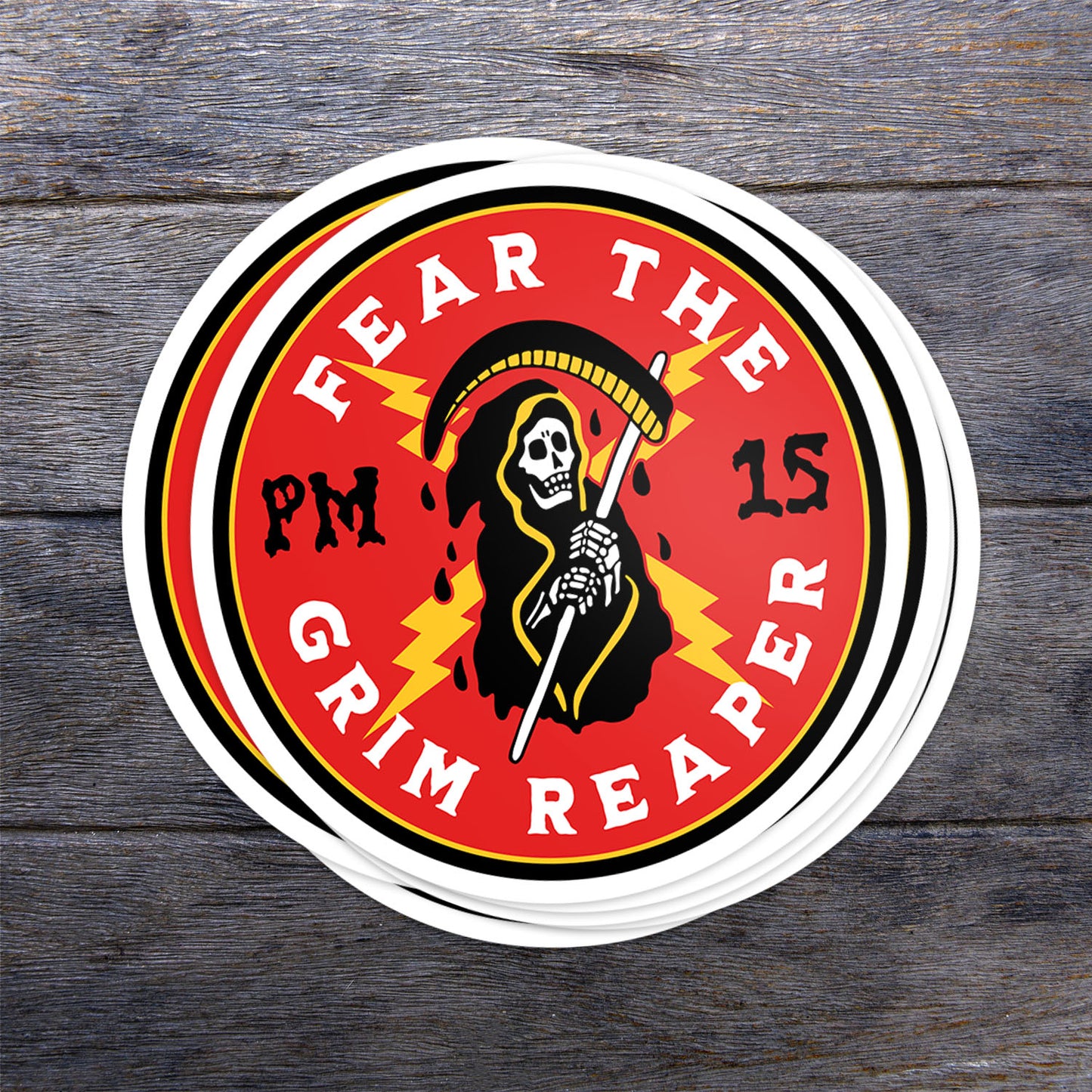 Fear The Grim Reaper Vinyl Sticker