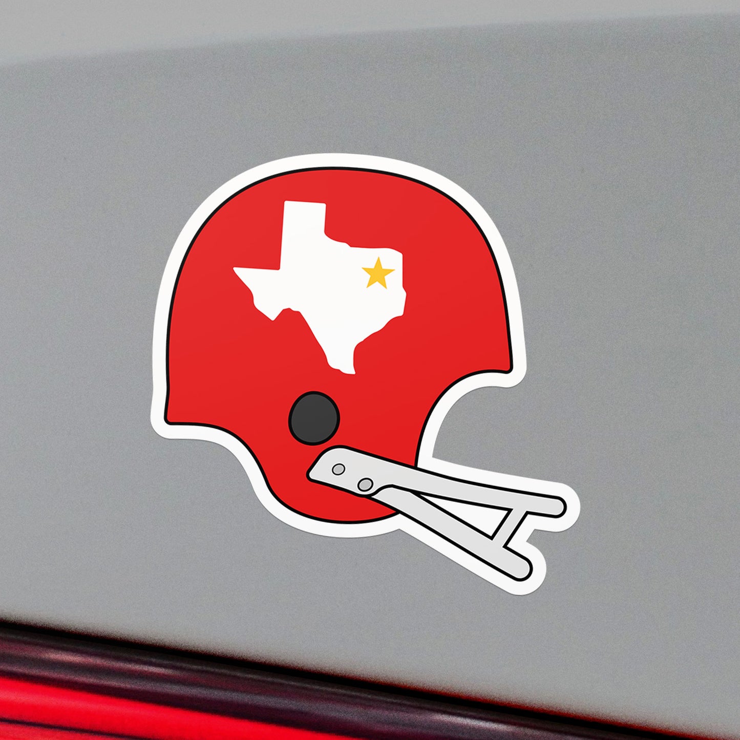 Retro Texans Helmet Vinyl Sticker