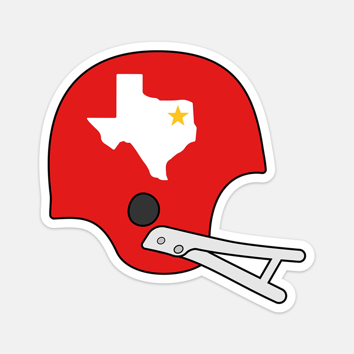 Retro Texans Helmet Vinyl Sticker