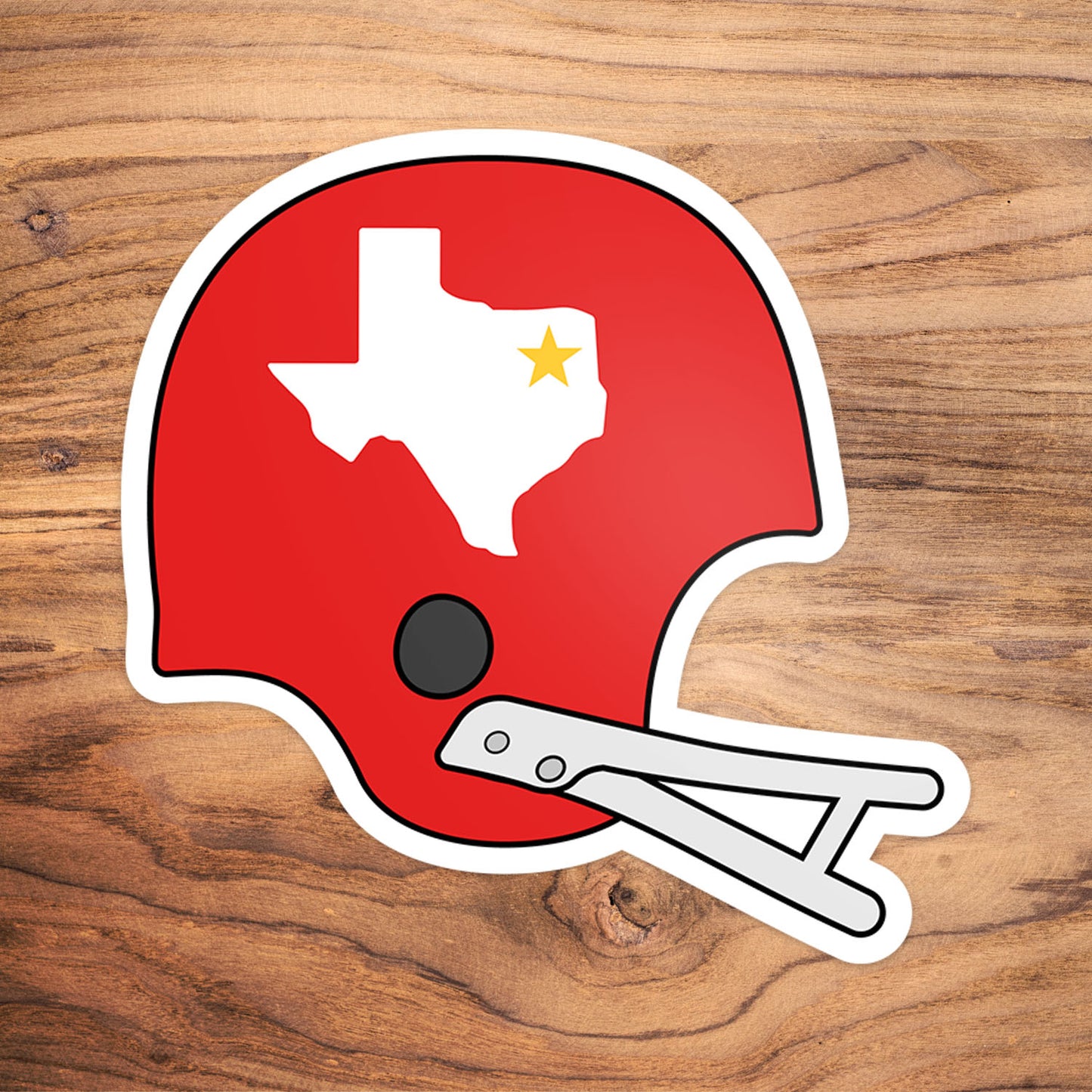 Retro Texans Helmet Vinyl Sticker
