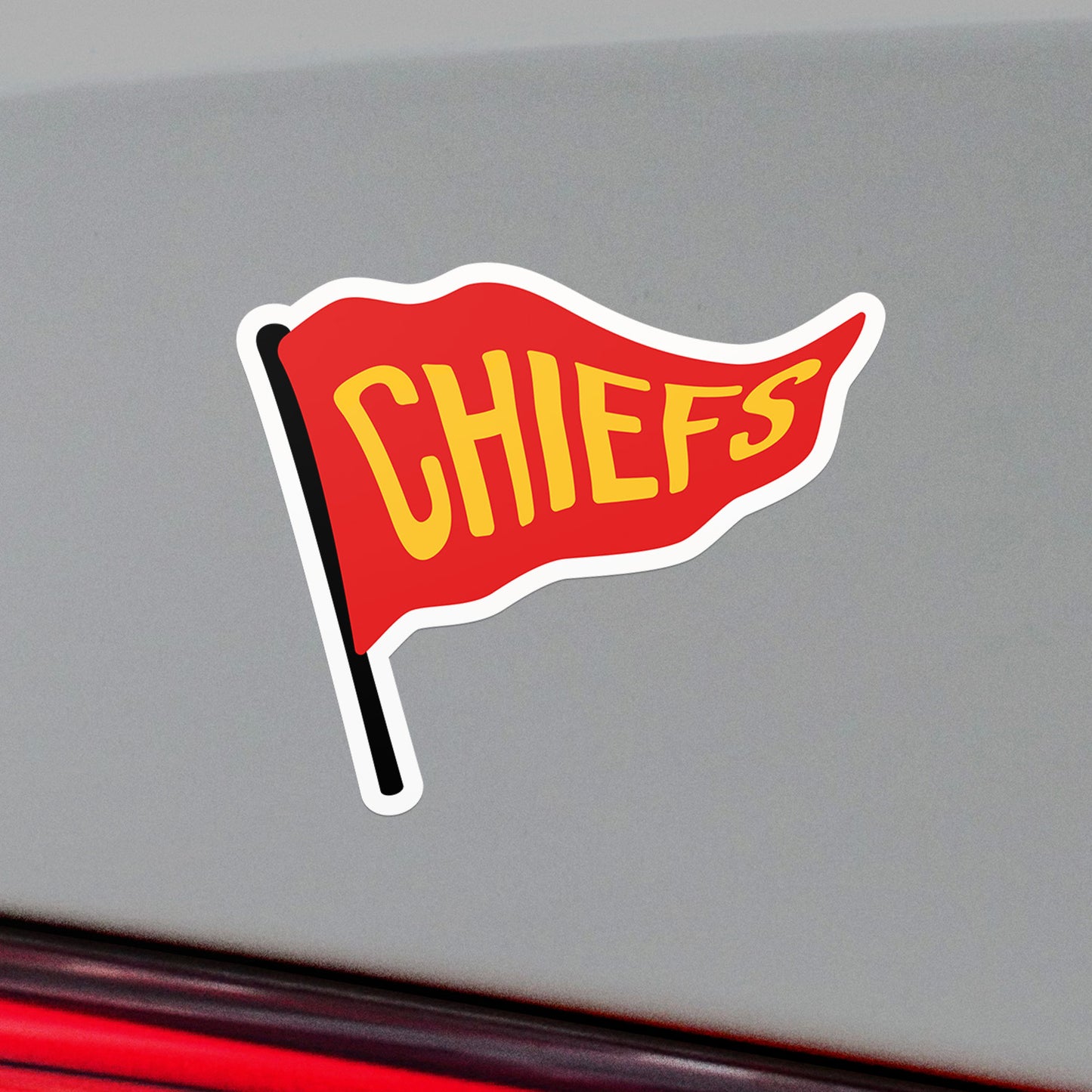 Chiefs Spirit Pennant Vinyl Sticker