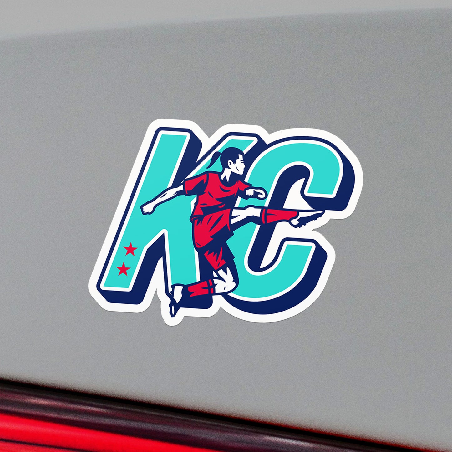 Kicking KC Vinyl Sticker