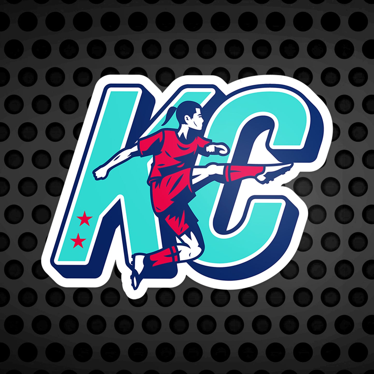 Kicking KC Vinyl Sticker