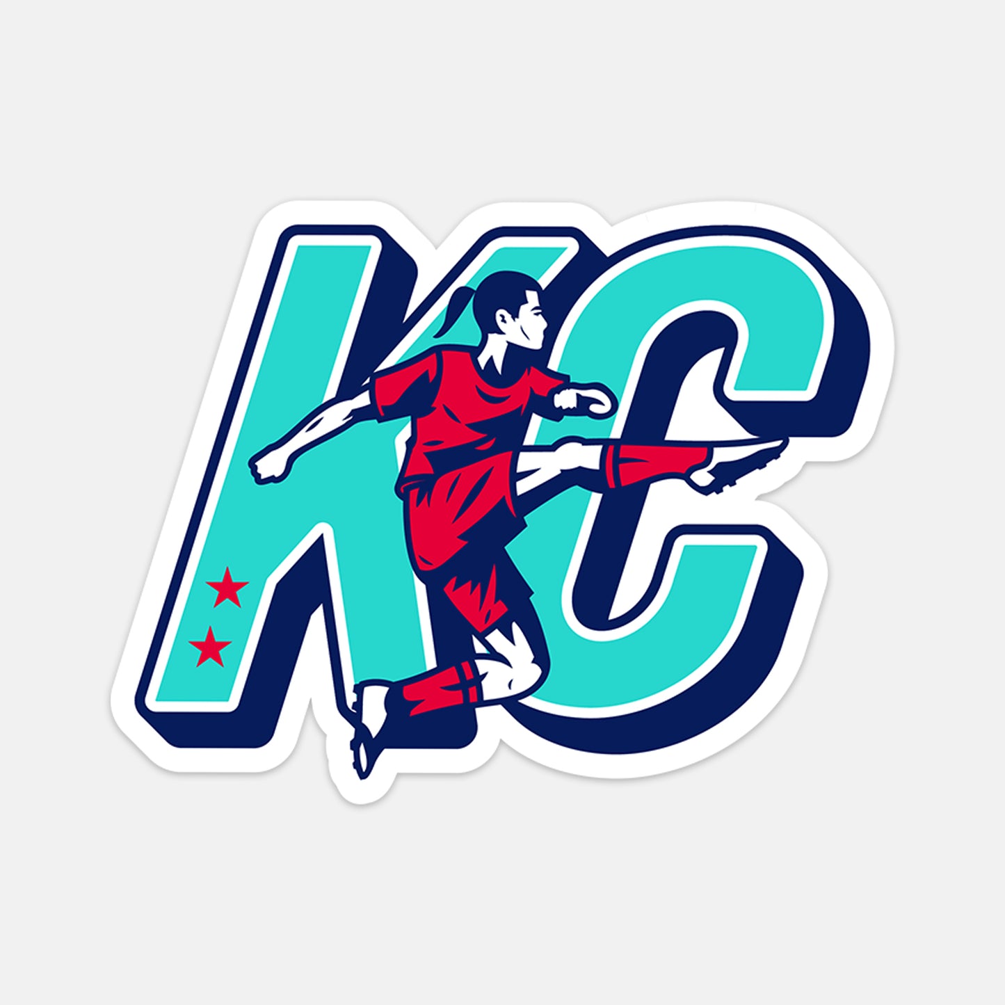 Kicking KC Vinyl Sticker